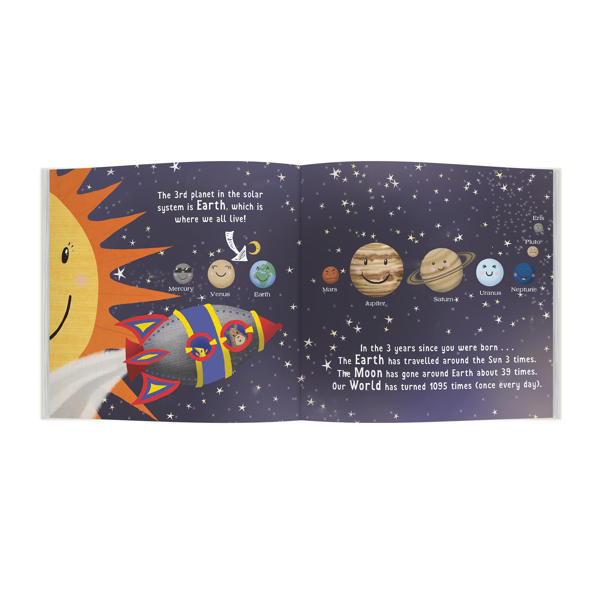 Personalized 'You're Three' Birthday Book - Custom Keepsake for Toddler's 3rd Birthday - Perfect Gift for Boys & Girls | Great for Birthday Parties, Milestone Celebrations & Memory Keeping