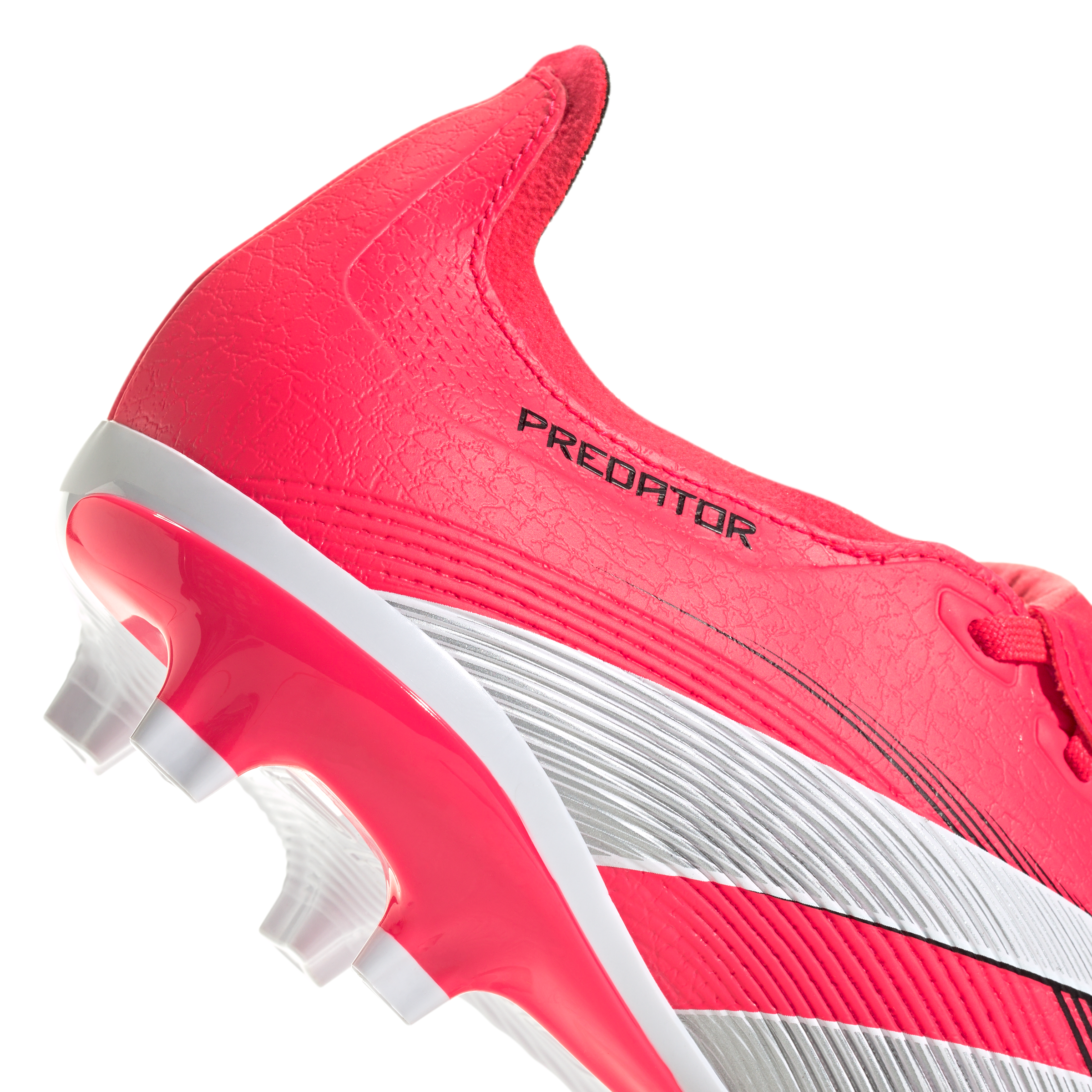 Adidas Predator League FG Soccer Cleats - Fold Over Tongue for Comfort (Lucid Red/White/Core Black) | Perfect for Competitive Matches & Training Sessions