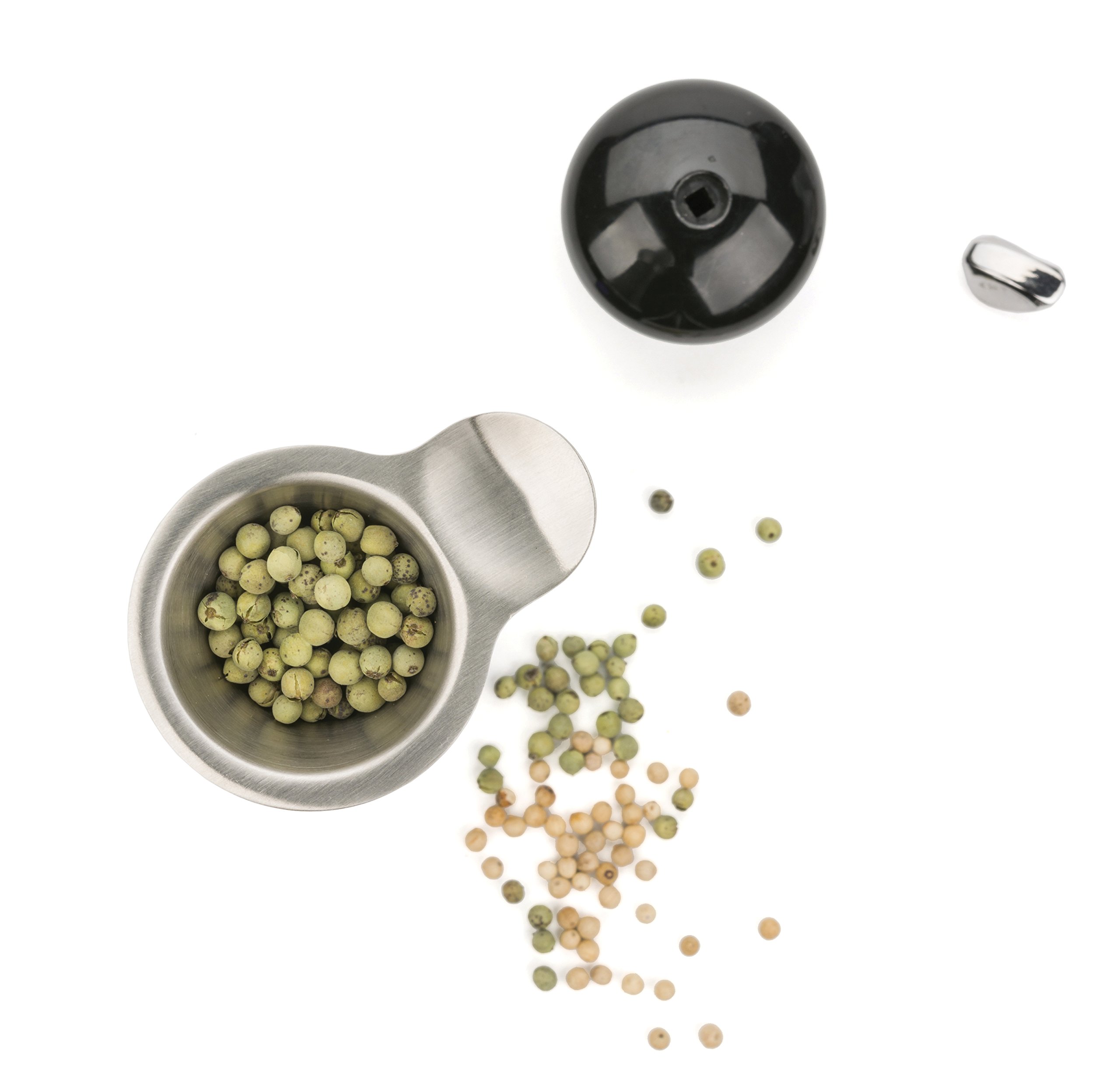 RSVP International Endurance Collection Stainless Steel Kitchen Spice Jar & Oil Bottle Funnel - Dishwasher Safe with Angled Spout for Easy Pouring | Perfect for Cooking, Baking & Meal Prep