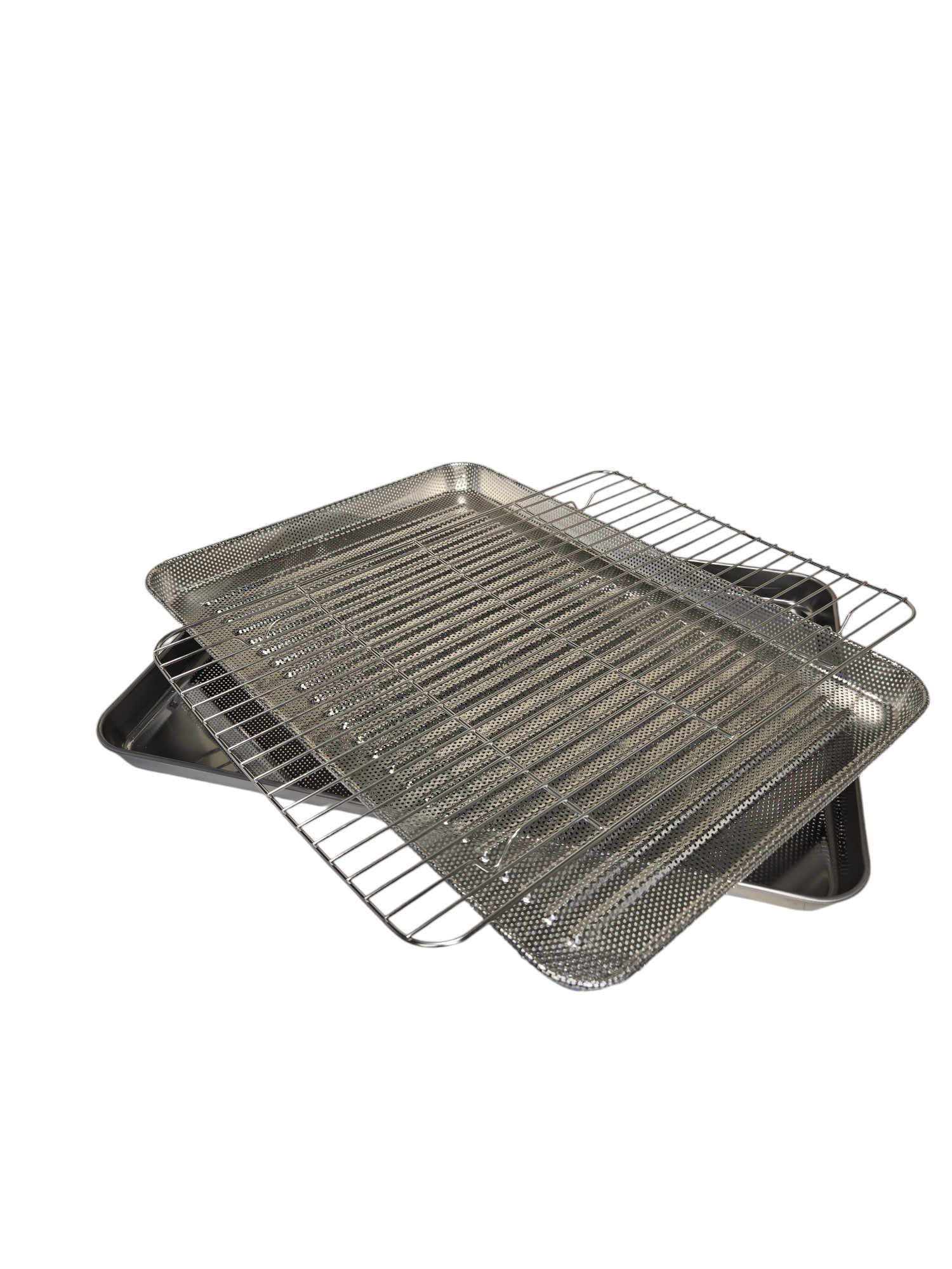 17.25x12.25 Inch 2-Piece Nonstick Baking Sheet Set with Cooling Rack - Heavy Duty Cookie Pan for Oven, Perfect for Baking Cookies, Roasting Veggies & Meal Prep