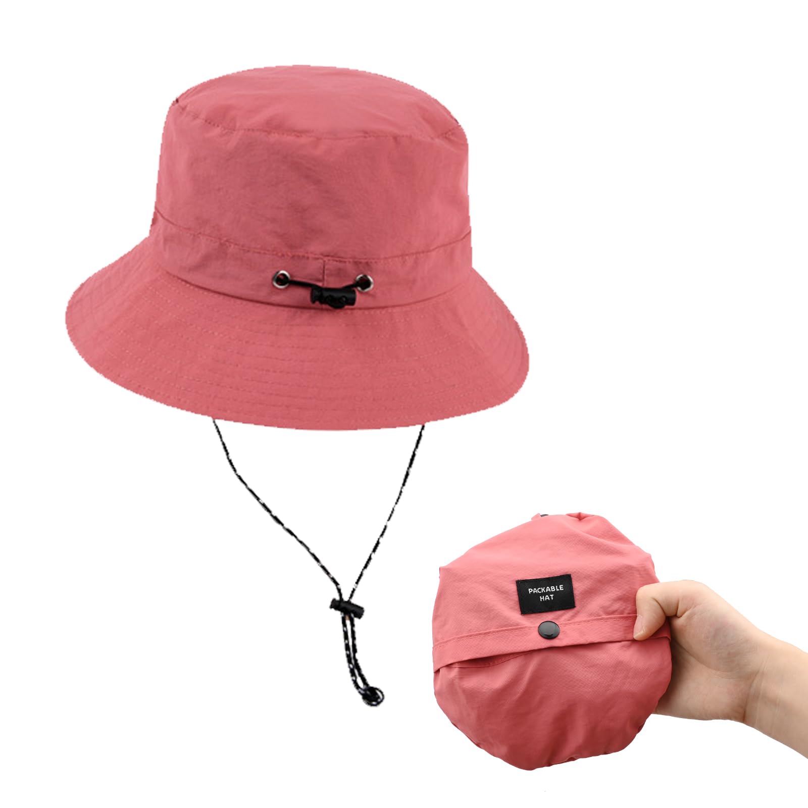 Bucket Hat for Men & Women - UV Protection Quick Dry Safari Boonie Hat with Adjustable Chin Strap - Waterproof Breathable Mesh Fishing Hat for Sun Protection - Perfect for Hiking, Beach, Camping & Outdoor Activities