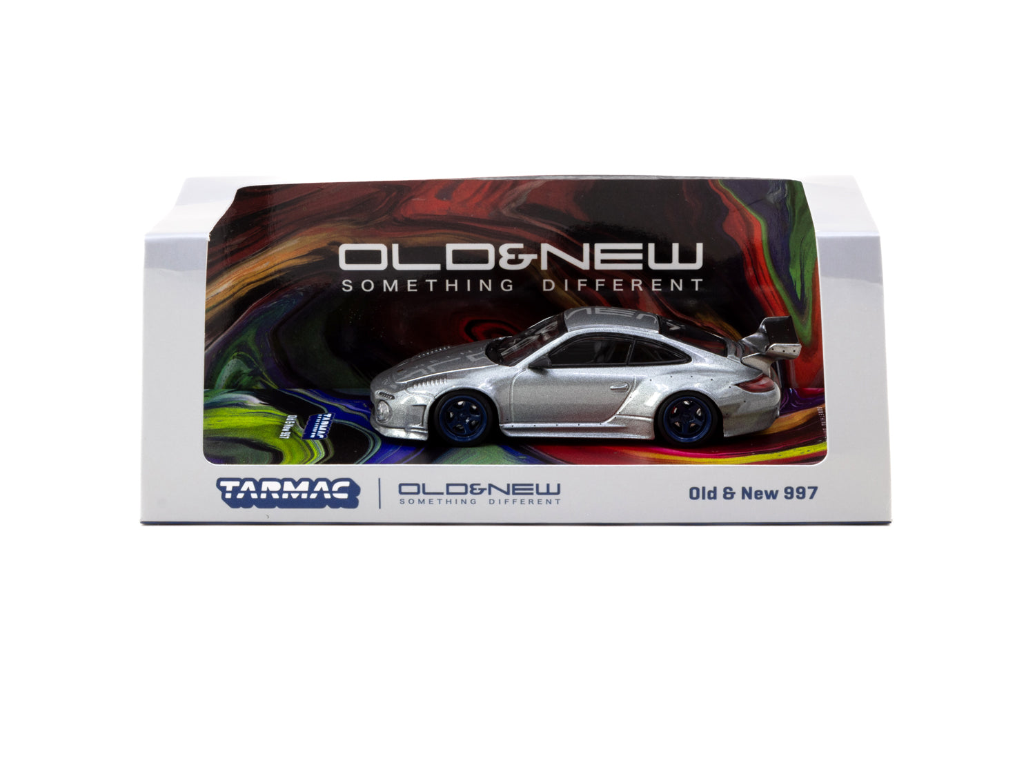 Tarmac Works 1/64 Scale Porsche 911 (997) Diecast Model Car - Gray Metallic Finish | Collectible Miniature Vehicle for Display & Racing Scenes | ROAD64 Series