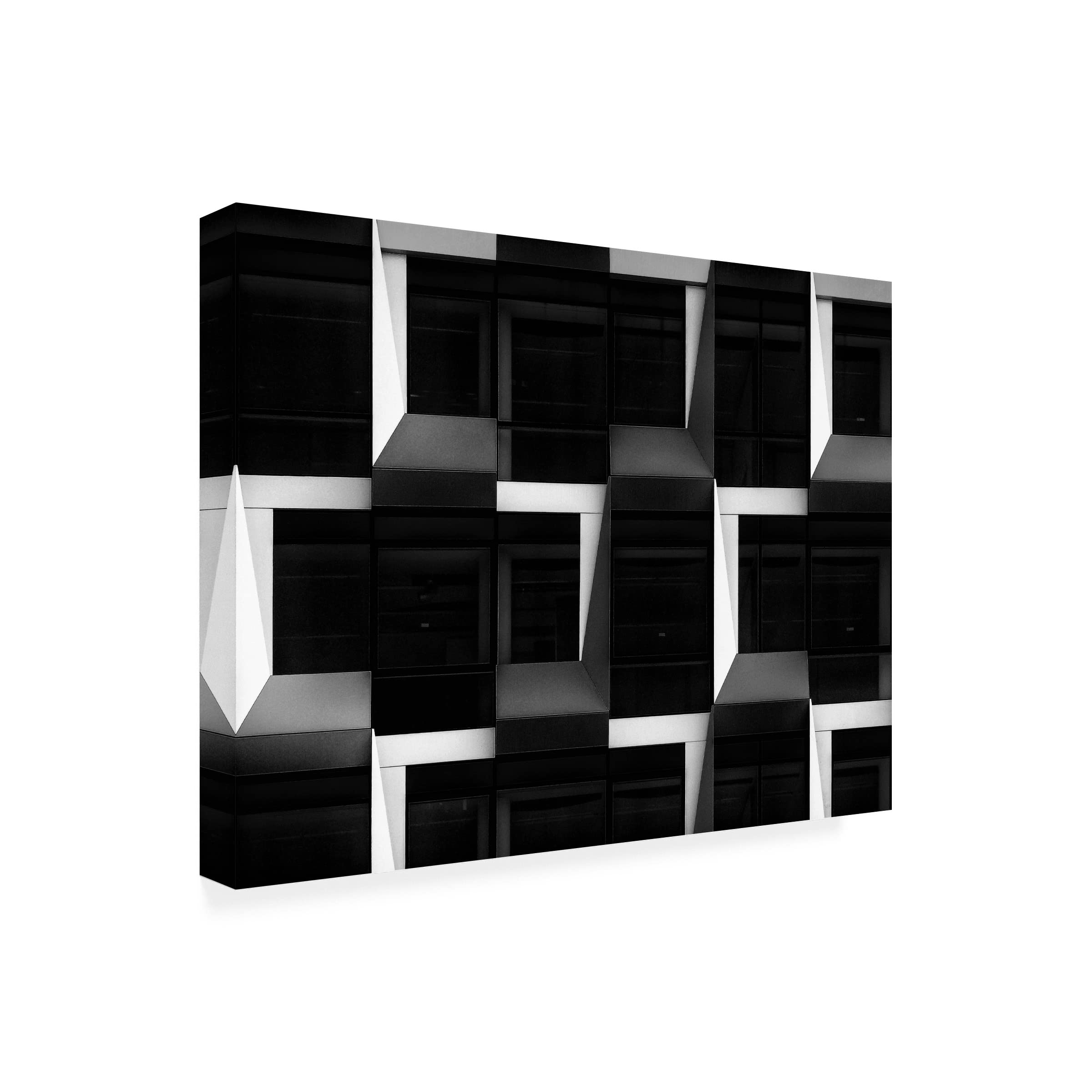 Henk Van Maastricht Black & White Canvas Art Print - Modern Abstract Wall Decor for Living Room, Bedroom & Office | Trademark Fine Art Collection