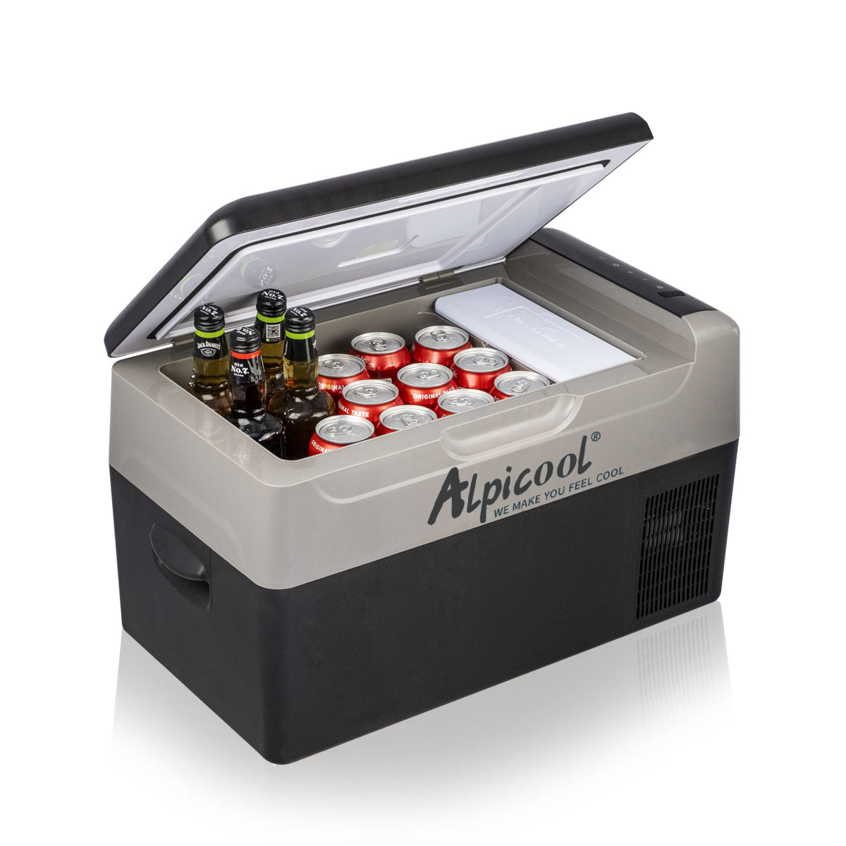Alpicool G22 12V Portable Car Refrigerator with Ice Tray - Compact Freezer for Road Trips, Camping & Outdoor Adventures