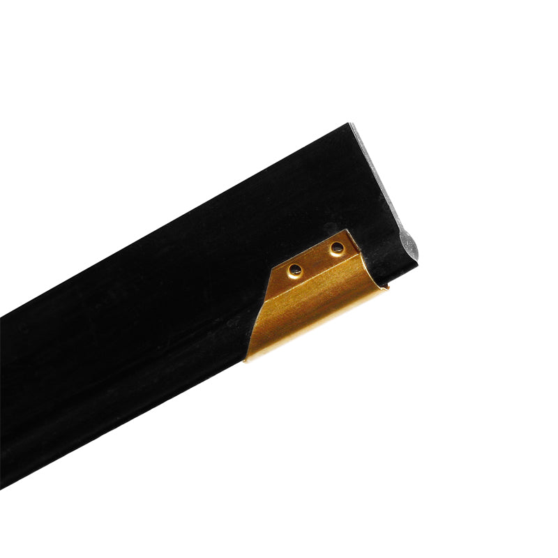 Ettore Brass End Clips for Window Channels - 12 Pack (Perfect for Window Cleaning, Glass Installation & Screen Repair)