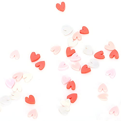 Heart Shaped Clay Slices - 30g Mixed Color DIY Clay for Nail Art, Phone Cases, Scrapbooking & Cup Decorations | Perfect for Crafts, Gifts & Home Decor