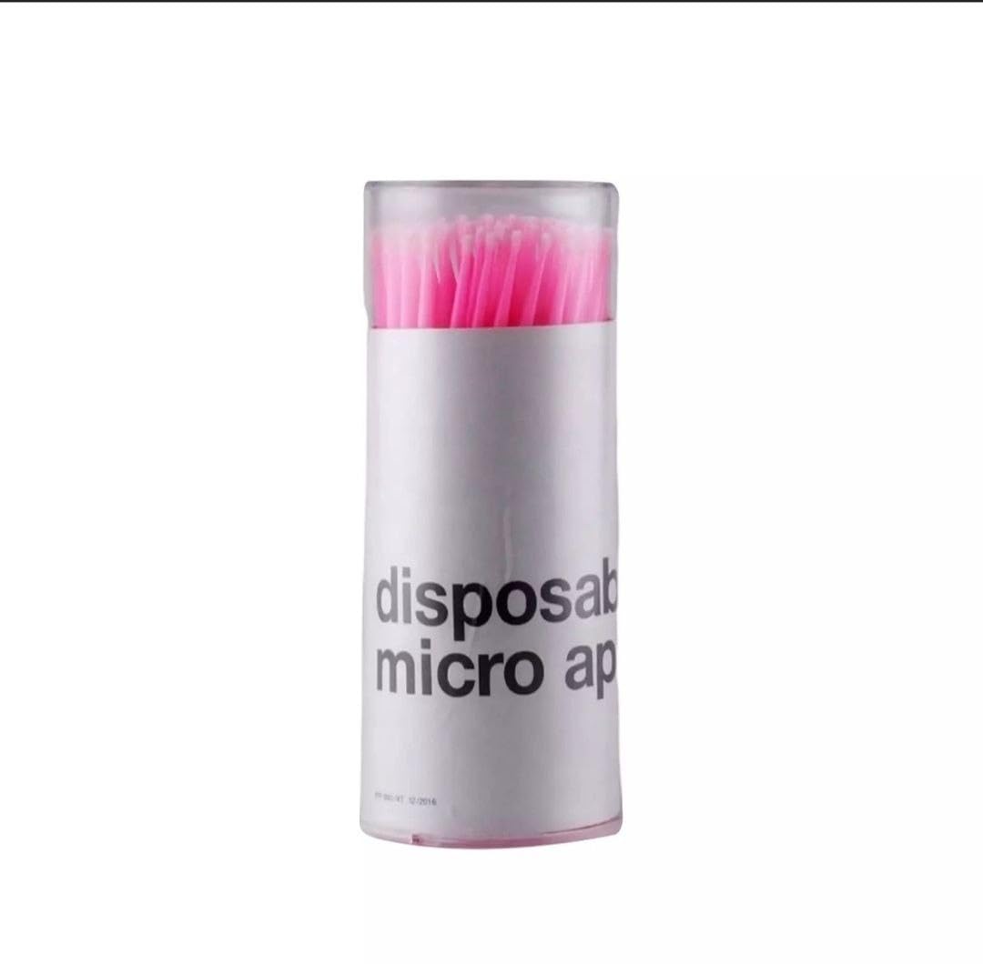 Cassarina Micro Brush Applicators for Makeup & Personal Care - Reusable Mascara Applicator & Eyelash Extension Microswabs - Multicolor Makeup Tools for Professional Salon & Home Use