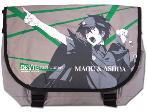 Great Eastern Entertainment The Devil is a Part-Timer! Anime Messenger Bag - Official Maou & Ashiya Cosplay Shoulder Bag for School, Work & Anime Conventions