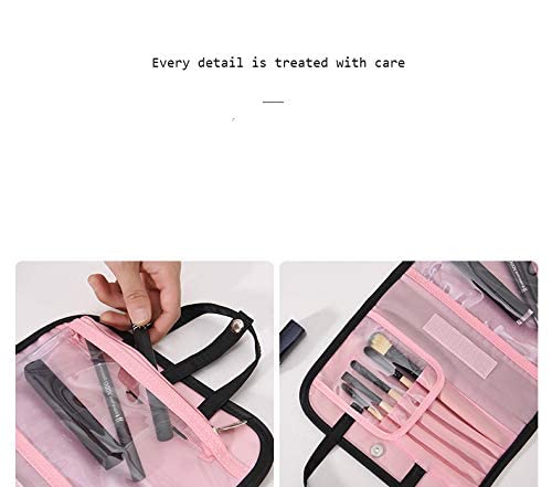 Stylish Portable Women's Makeup Bag - Large Capacity 2-in-1 Travel Cosmetic Organizer | Perfect for Travel, Home Storage & On-the-Go Touch Ups | GIANT IMPEX