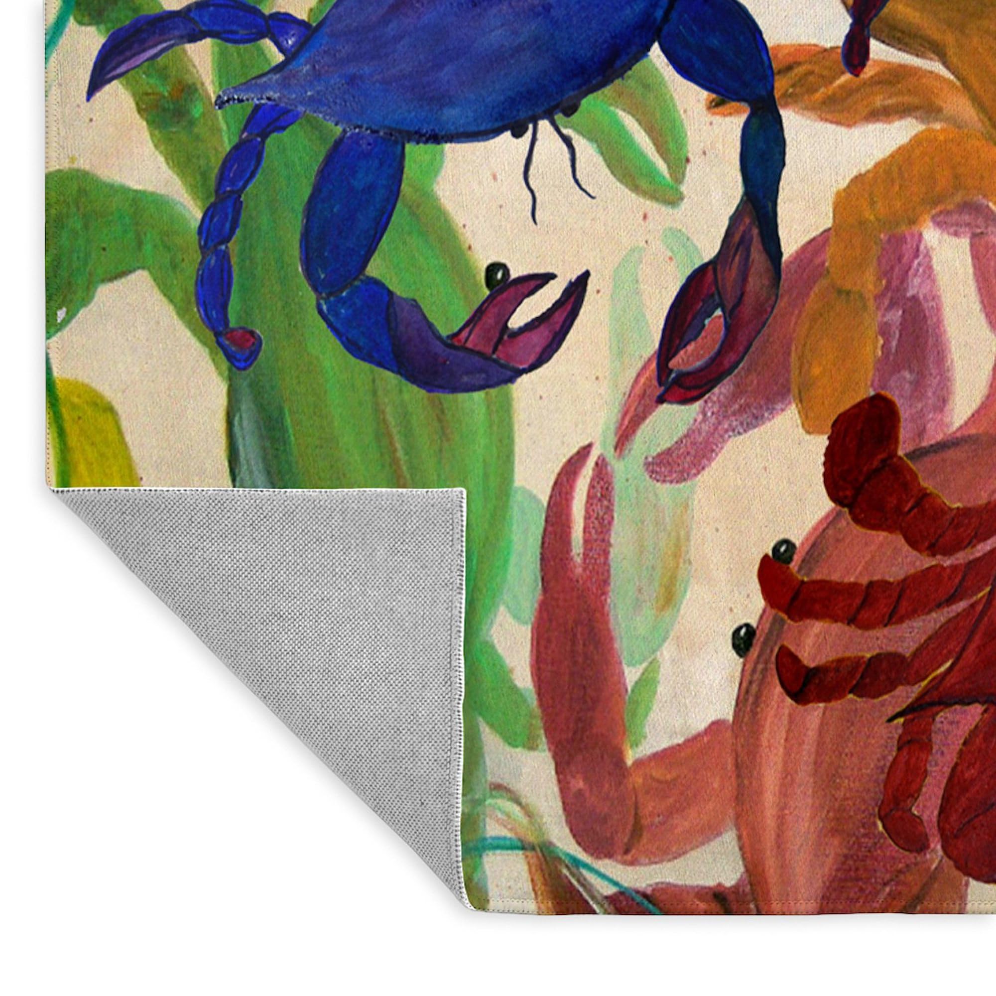 CafePress Crab Party 3'X5' Decorative Area Rug - Non-Slip Fabric Throw Rug for Living Room, Bedroom, or Dorm Decor