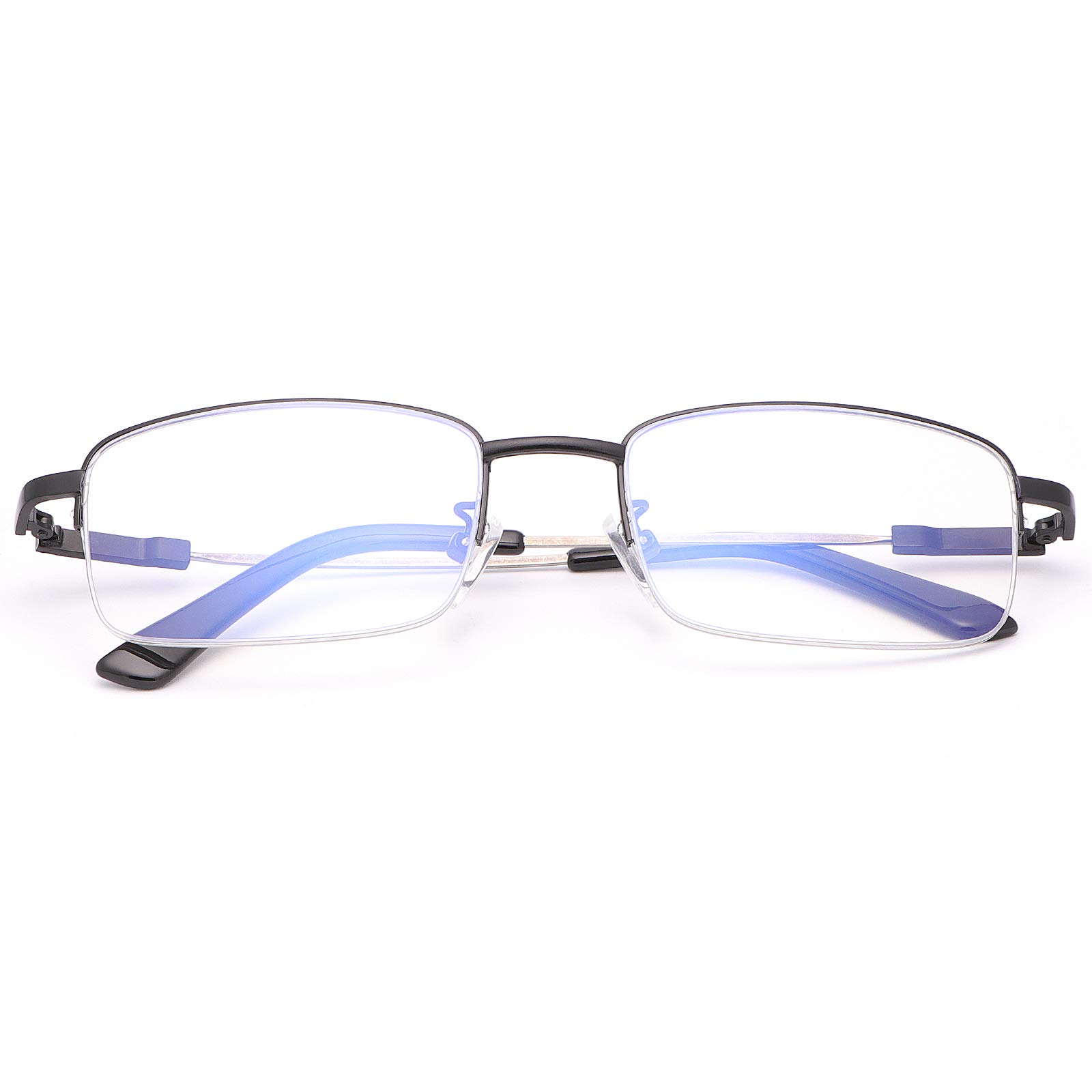 Blue Light Blocking Progressive Multifocal Reading Glasses for Men & Women - Anti-Glare Computer Readers with Multifocus Lenses for Office, Reading & Screen Use