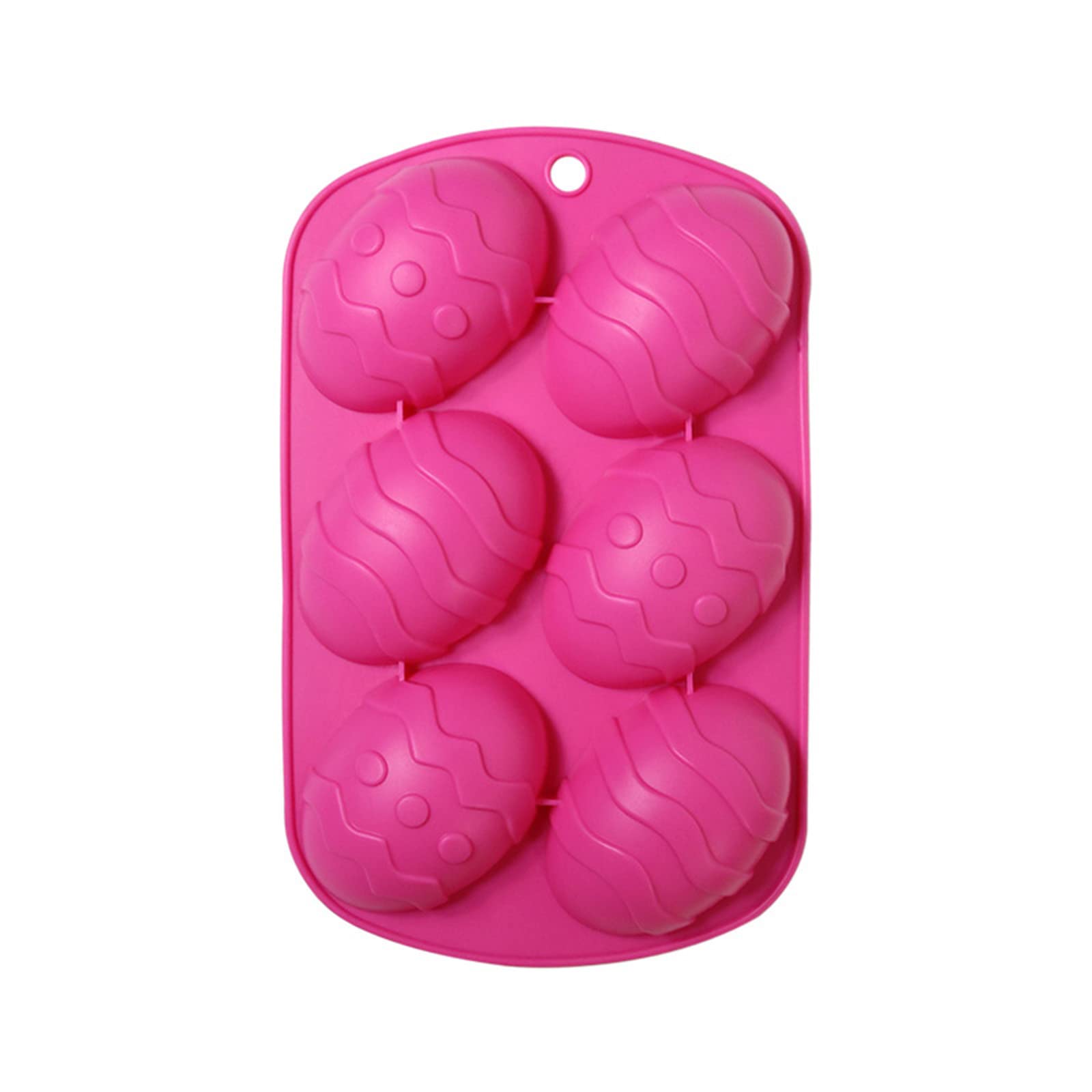 Yiser Easter Egg Silicone Molds - Chocolate Candy Decorating Molds for Baking, Cake, Ice Cubes & DIY Crafts - Reusable Non-Stick Silicone Chocolate Melting Pot (Hot Pink, One Size) - Perfect for Easter Treats, Party Desserts & Holiday Baking