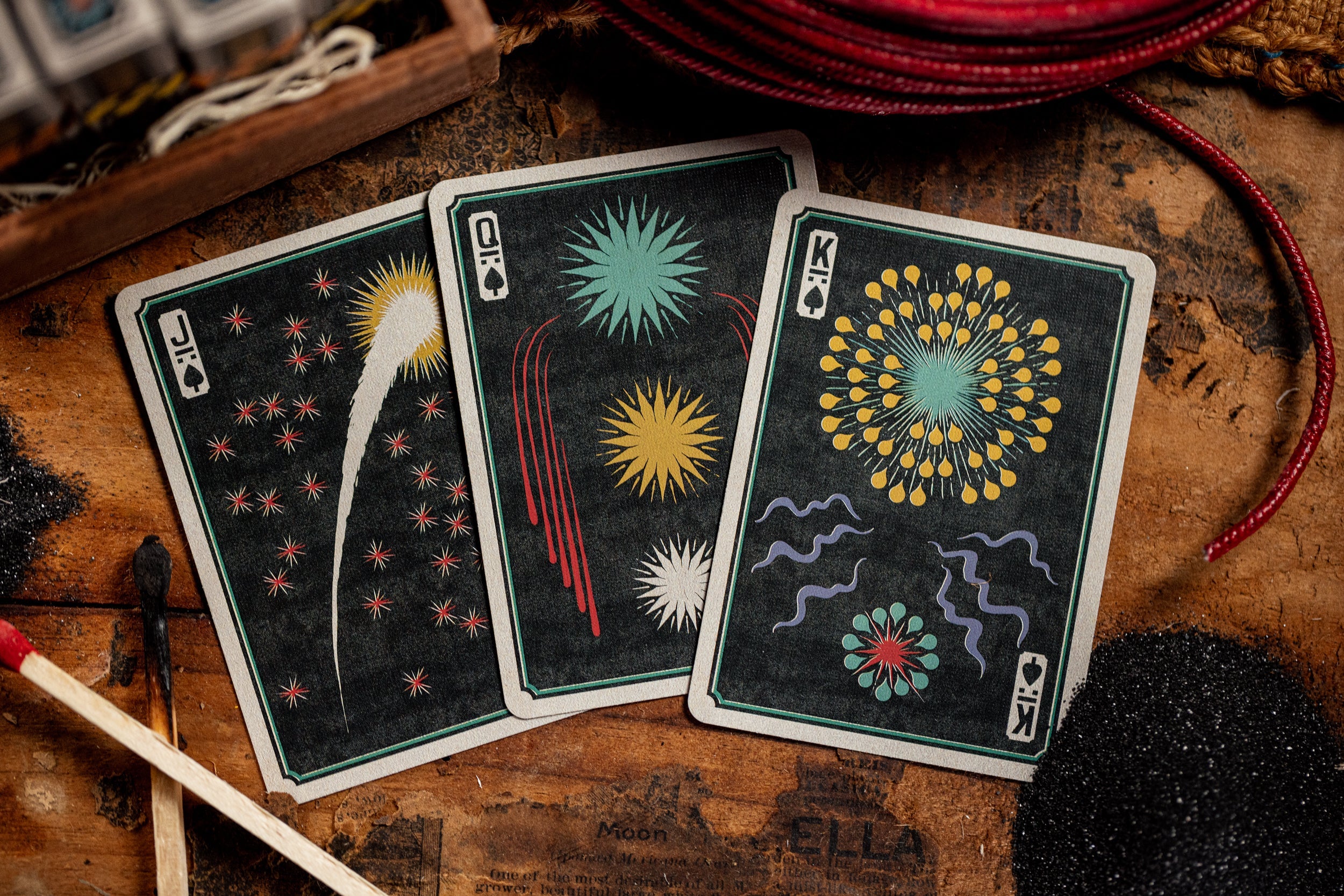 Kings Wild Project Flower of Fire Playing Cards - Premium Deck for Magic Tricks, Poker & Collectors | Perfect for Cardistry, Game Nights & Gifts