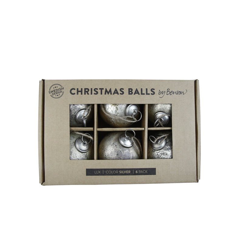 6 Pack Christmas Ornament Balls - Premium Holiday Decor for Tree, Home & Party Decoration