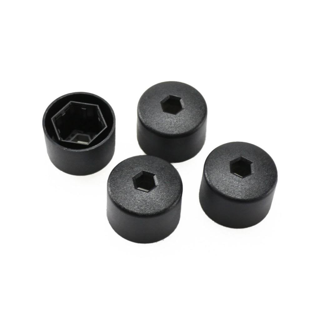 4Pcs Black Wheel Lug Nut Center Cover Caps for VW Jetta MK4 Golf - Durable Hub Caps for Car Wheel Protection & Style Enhancement (Perfect for Replacement & Customization)