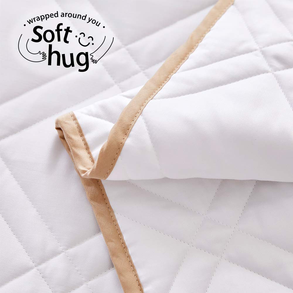 Premium 30 lbs Cooling Weighted Blanket - Bamboo Rayon with Glass Beads - 88