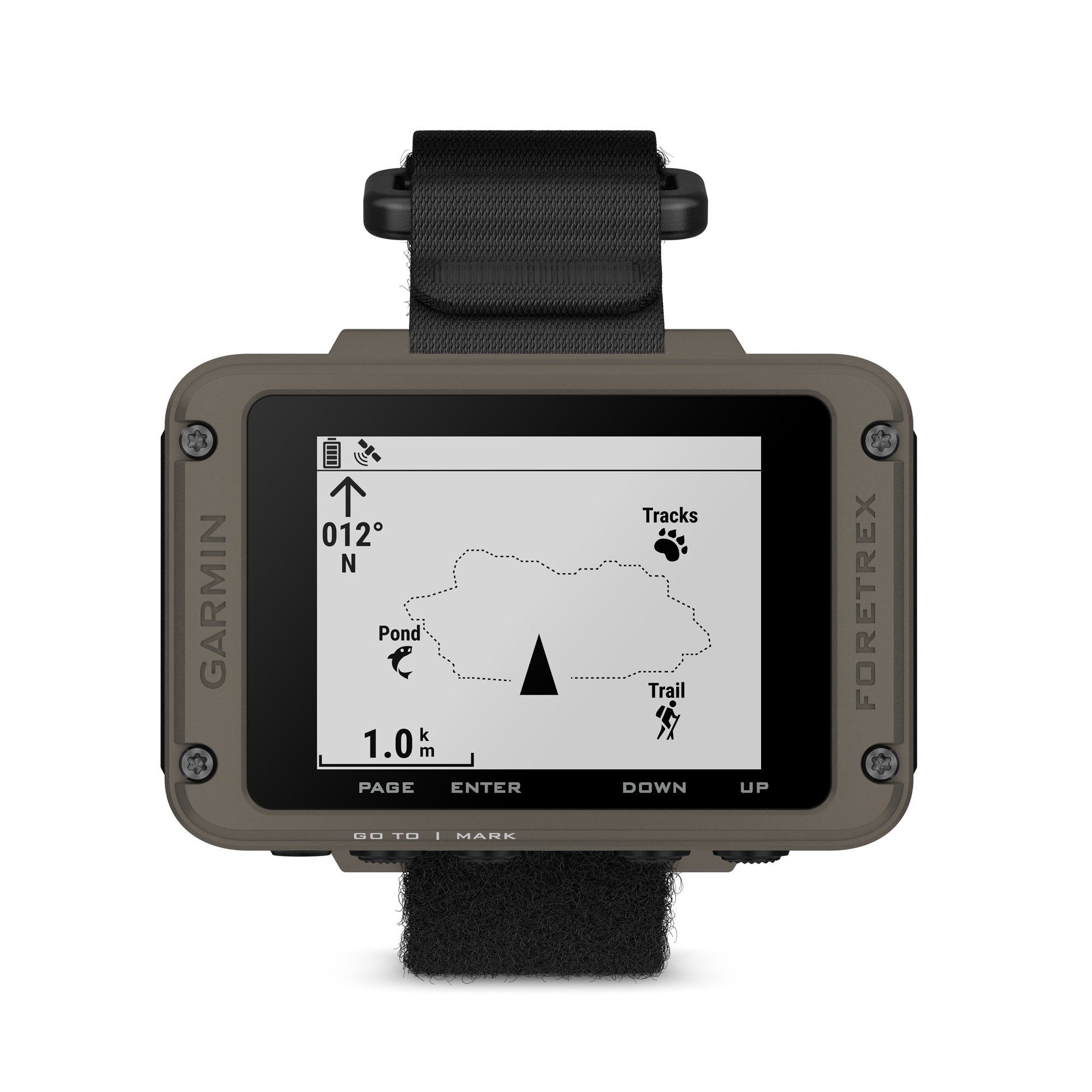 Garmin Foretrex 901 Military GPS Navigator - Waterproof Hiking & Tactical Watch with NVG Compatibility for Outdoor Adventures & Night Operations