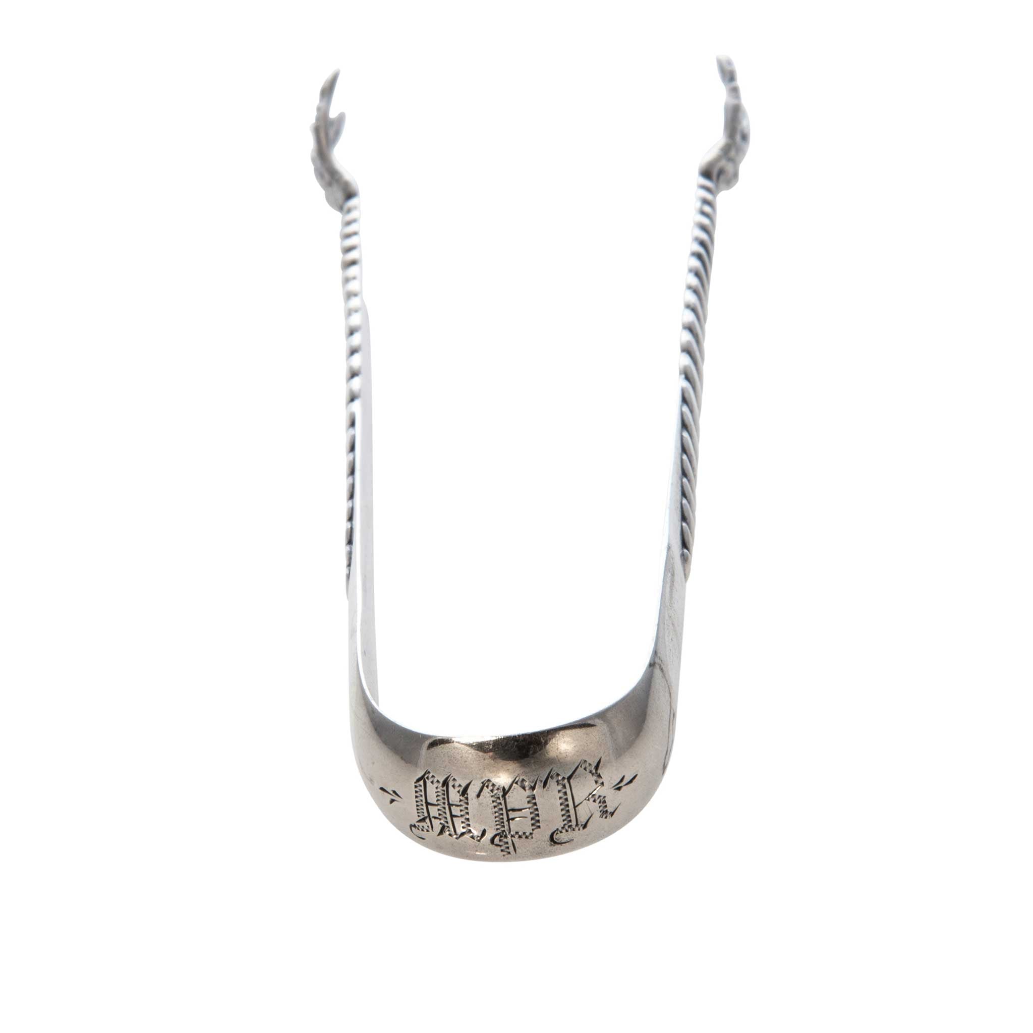 Vintage Engraved Bird Claw Sterling Silver Sugar Tongs - Antique Silverware for Tea, Coffee & Dessert Serving - Perfect for Afternoon Tea Parties & Vintage Table Settings