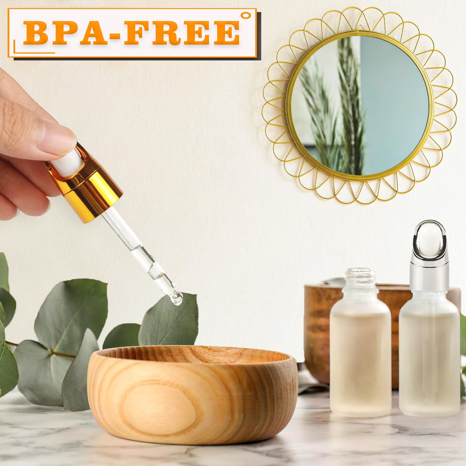 16 Pack TSA Approved Travel Bottles for Toiletries - Leak Proof Gold & Silver Cosmetic Containers | Perfect for Skincare, Shampoo & Lotion on Vacation, Gym & Air Travel