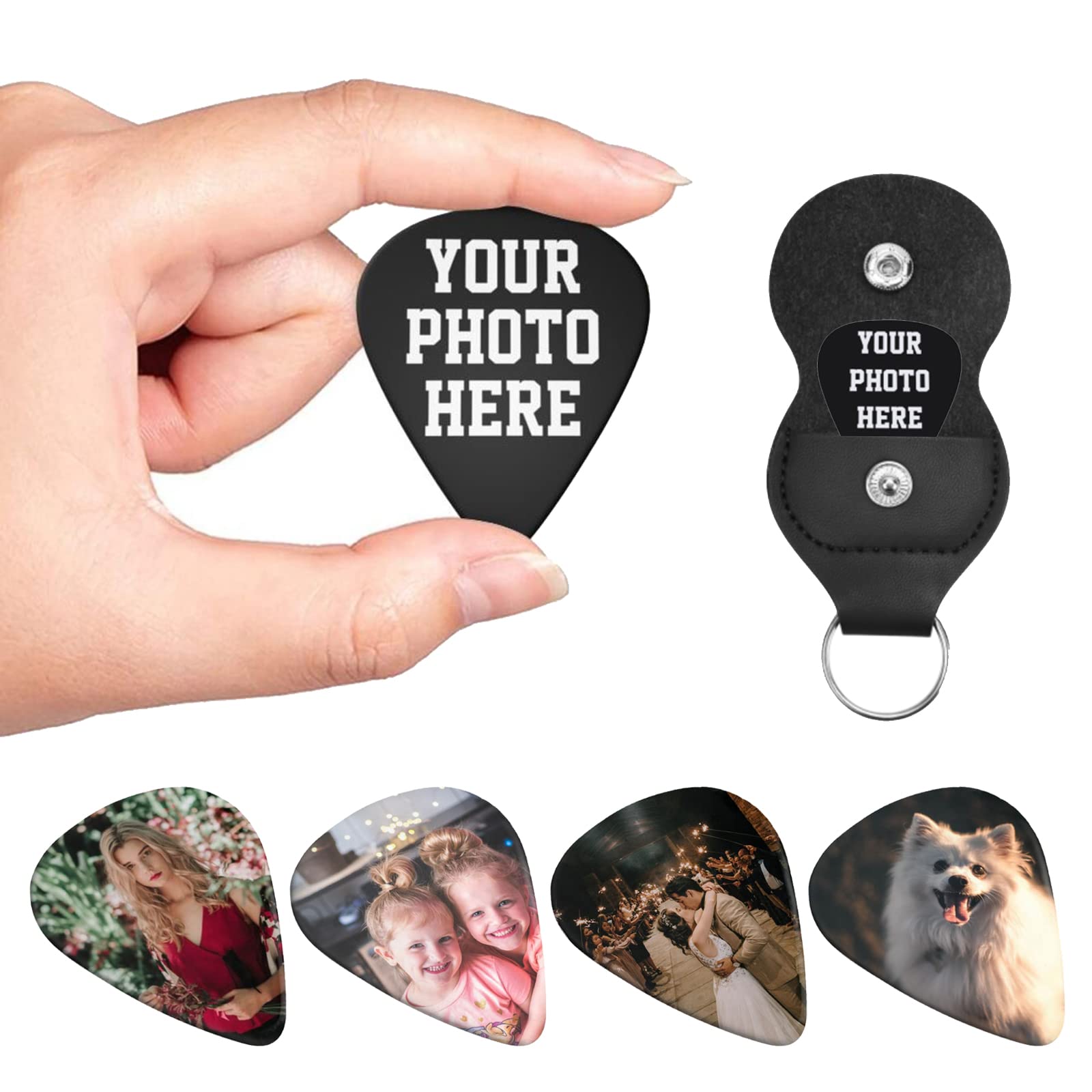 6 Pack Custom Guitar Picks - Personalized with Your Name/Text - 3 Thin Thicknesses (0.71mm) - Premium Guitar & Bass Accessories for Musicians - Perfect Gift for Guitar Players, Dad & Music Lovers - Great for Practice, Performances & Recording Sessions