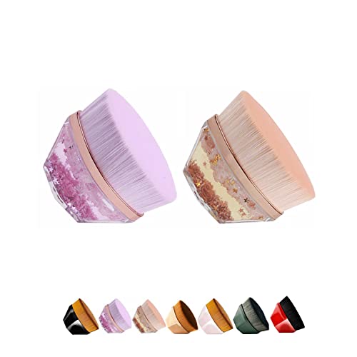 YYXX Makeup Foundation Brushes - Flat Top Kabuki Brush, High-Density Multifunctional Foundation Brush for Flawless Makeup Application | Perfect for Liquid, Cream & Powder Foundation | Professional Makeup Tools for Daily Use & Travel