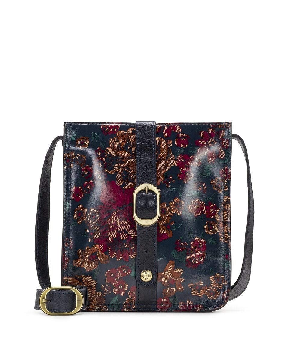 Patricia Nash Fall Tapestry Venezia Crossbody Bag for Women | Genuine Leather Shoulder Purse | Fashionable Handbag for Autumn Outings, Work & Travel