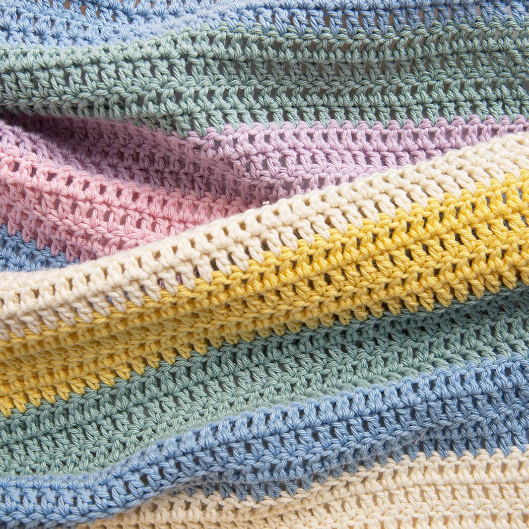 Soft Crochet Baby Blanket Kit - DIY Knitting Set for Newborns & Toddlers - Perfect for Nursery, Gifts & Photo Props