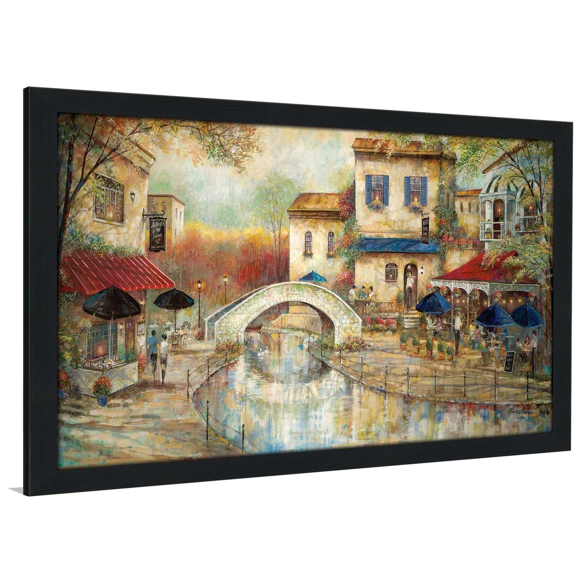 Arthurs by The Canal - Ruane Manning Acrylic Print - Modern Wall Art for Living Room, Bedroom & Office Decor