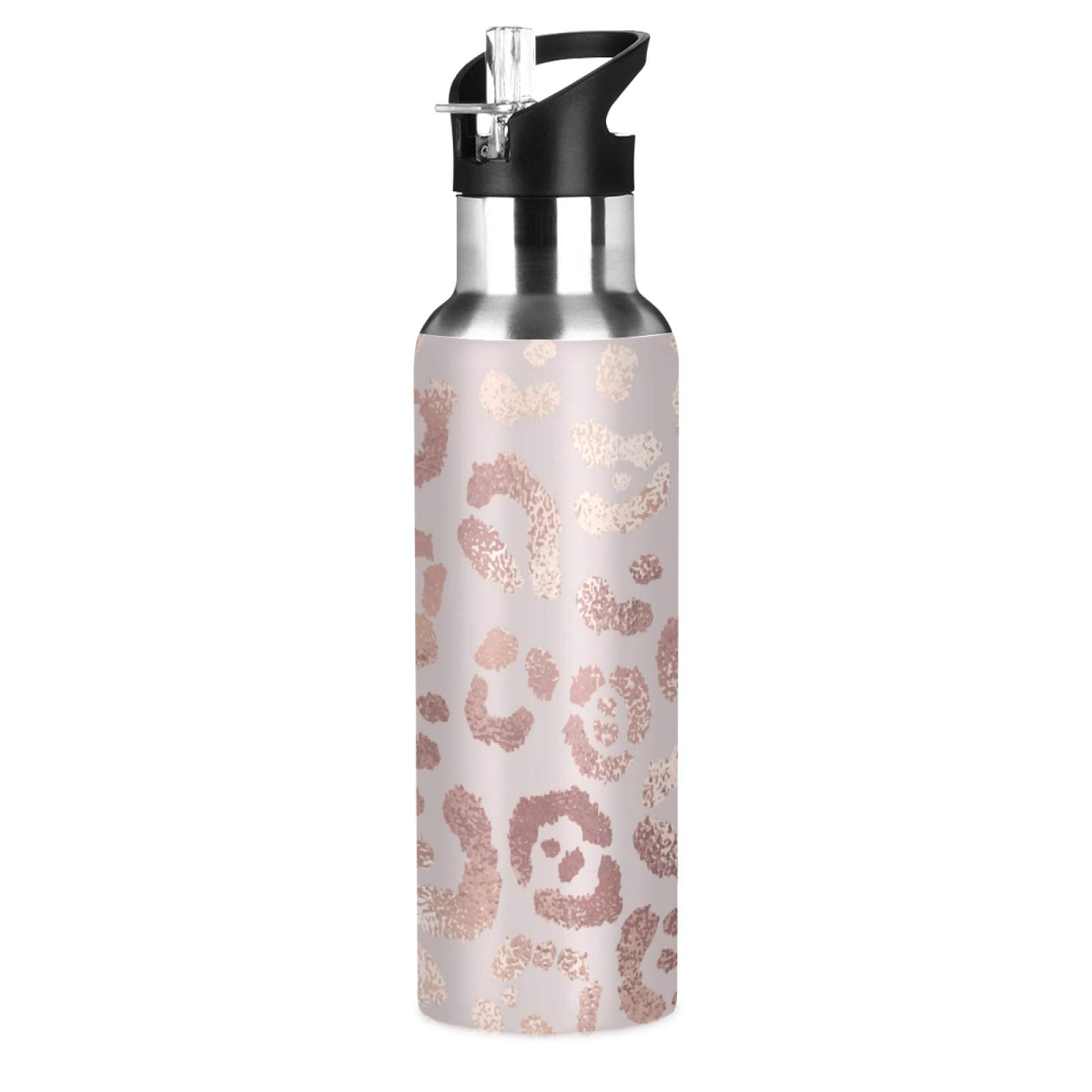Qilmy 3D Printed Dragon Design Vacuum Insulated Stainless Steel Water Bottle with Straw Lid - 20oz Leakproof Wide Mouth Flask for Fitness, Hiking, Gym & Outdoor Activities | Perfect for Workouts, Camping & Daily Hydration