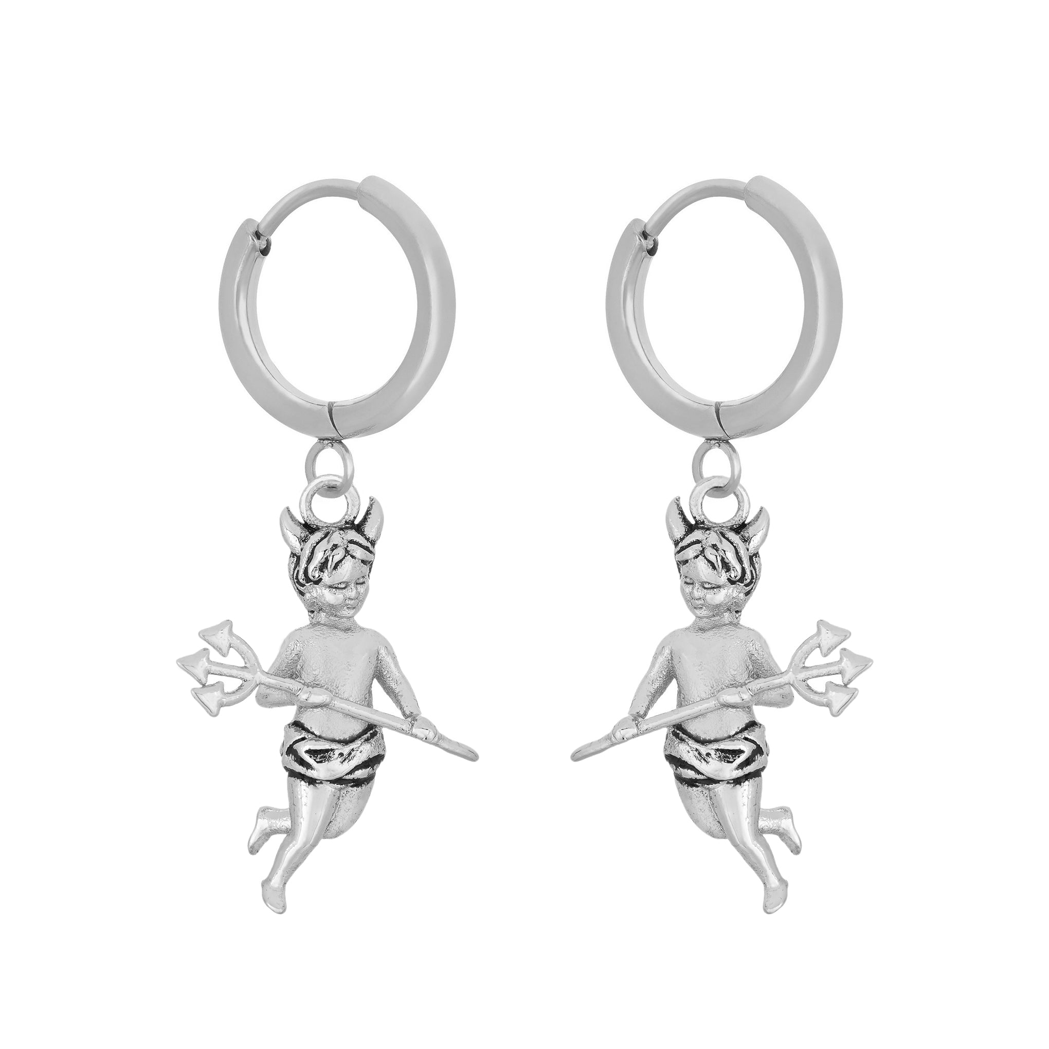 Fallen Angel Earrings - Gothic Winged Drop Dangle Jewelry for Women | Perfect for Halloween, Cosplay, and Dark Fashion Outfits