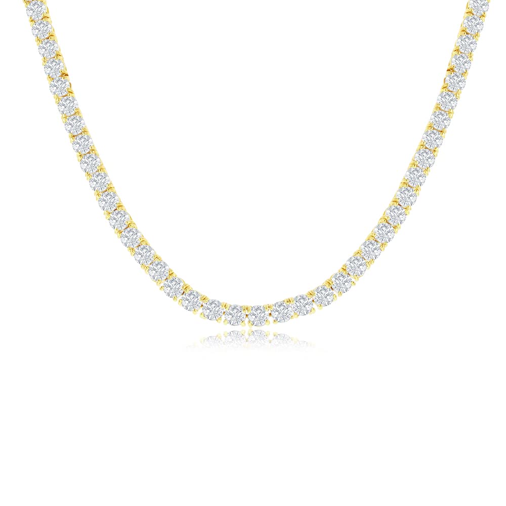 Elegant Sterling Silver Necklaces for Women - Diamond Cut Cubic Zirconia Pendant with Nickel-Free Rhodium Plated Link Chain | Perfect for Trendy Parties, Christmas Gifts & Everyday Elegance