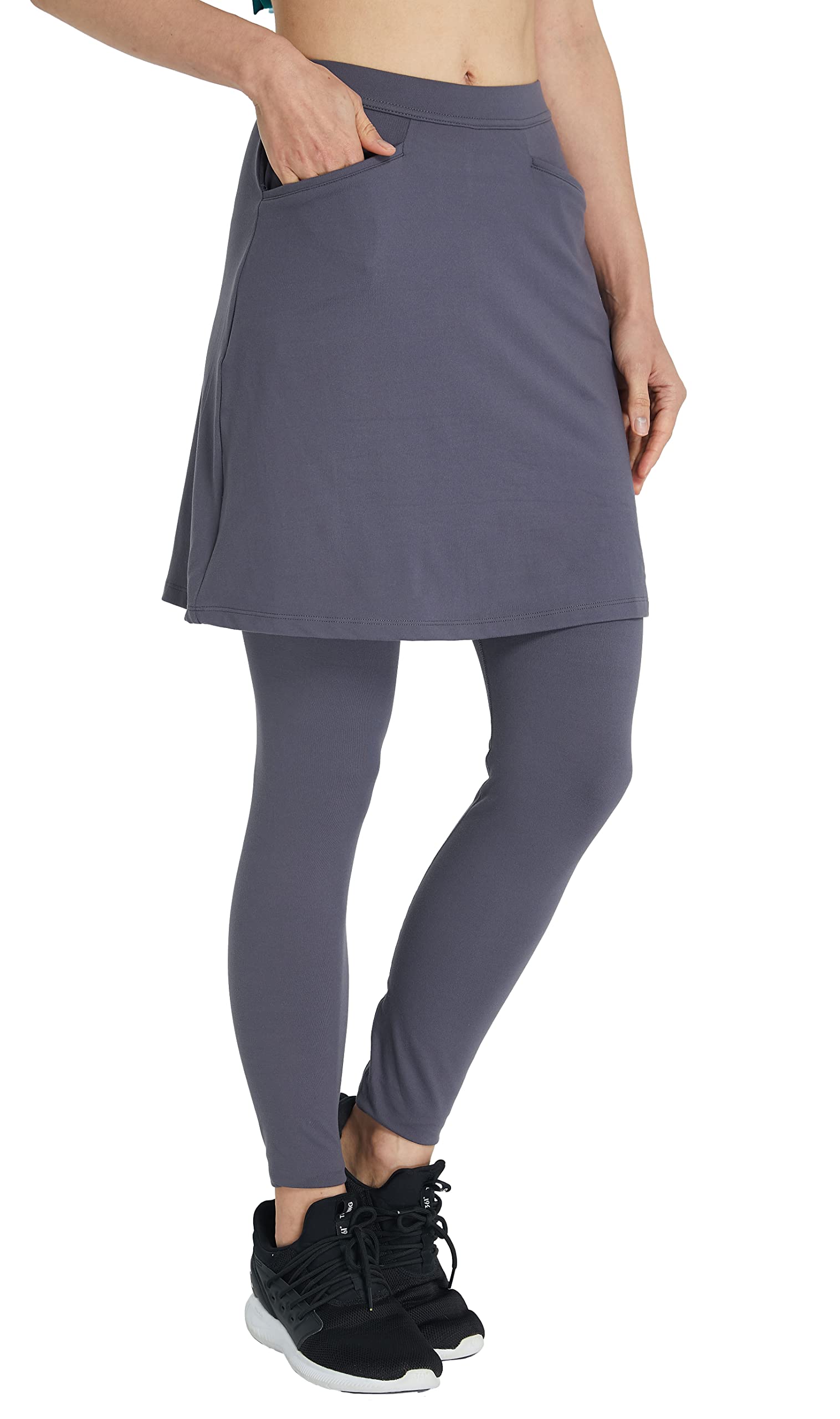 Alvon Women's Skirt with Attached Leggings - Modest Golf & Tennis Skirted Leggings for Active Wear | Perfect for Sports, Workouts & Casual Outfits