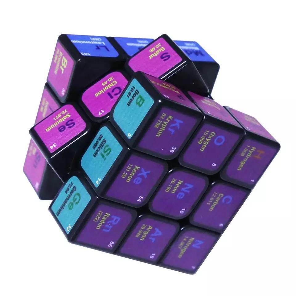 Rubik's Cube Periodic Table - Educational STEM Toy for Kids & Adults - Perfect for Learning Chemistry & Problem Solving at Home or School