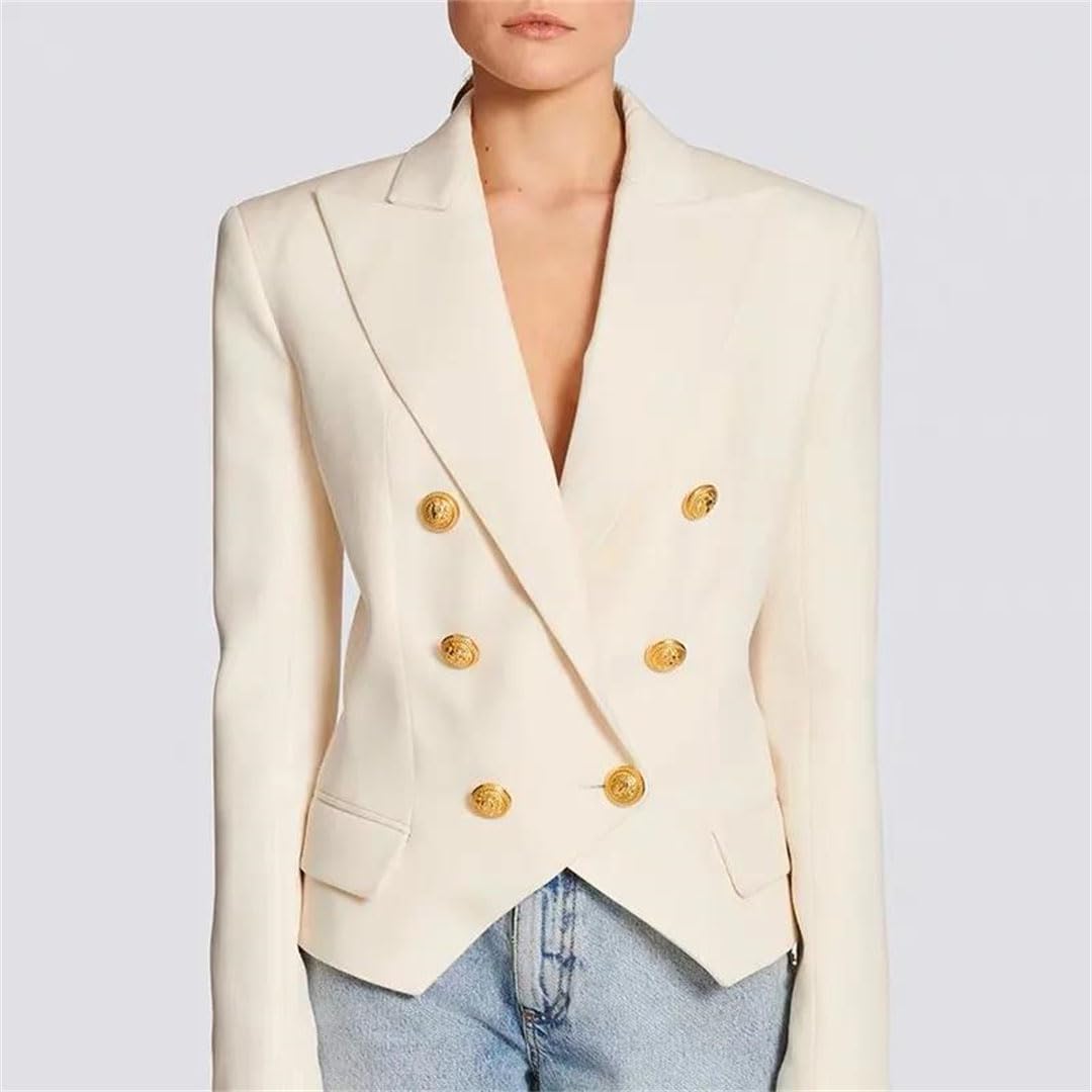 Women's Casual Work Blazer - Button Suit Jacket with Collar for Office & Business Attire | Perfect for Professional Meetings, Office Wear & Smart Casual Outfits