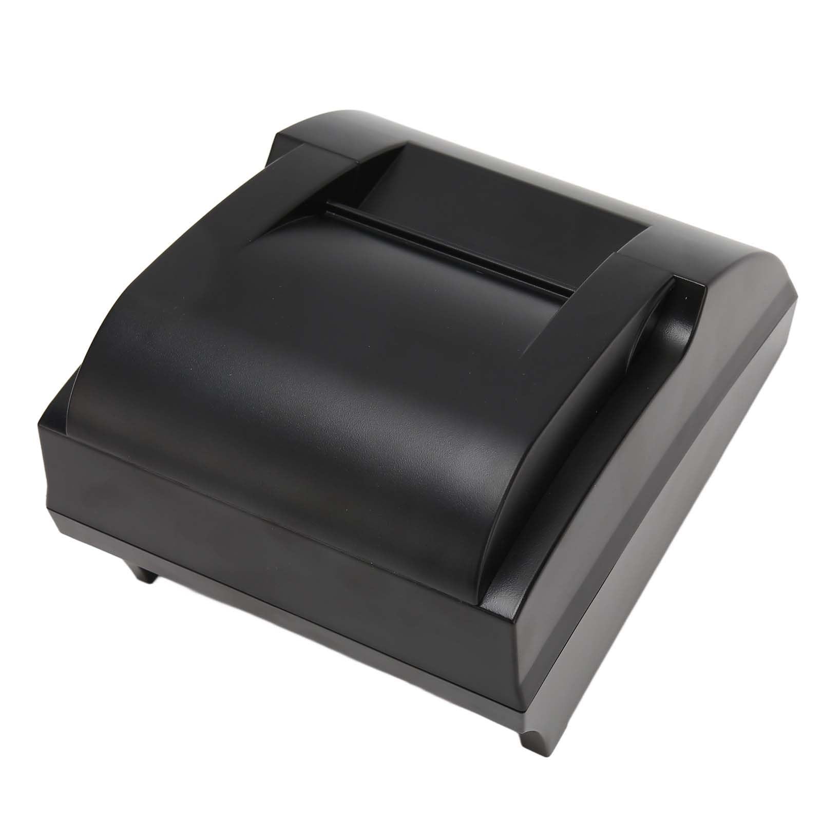 Kufoo 58mm Thermal Receipt Printer - 100-240V Low Power Consumption POS Printer with USB Port for Retail, Restaurant & Business Use (EU Plug)