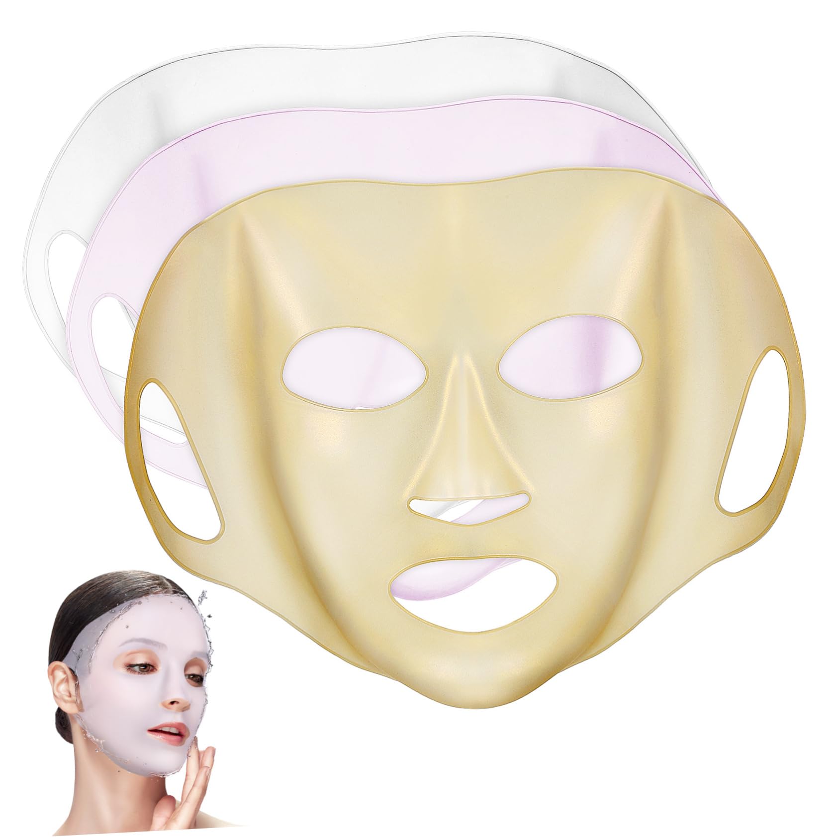 Reusable Silicone Face Mask Cover for Moisturizing & Steam Therapy - Perfect for Spa, Skincare & Beauty Treatments at Home