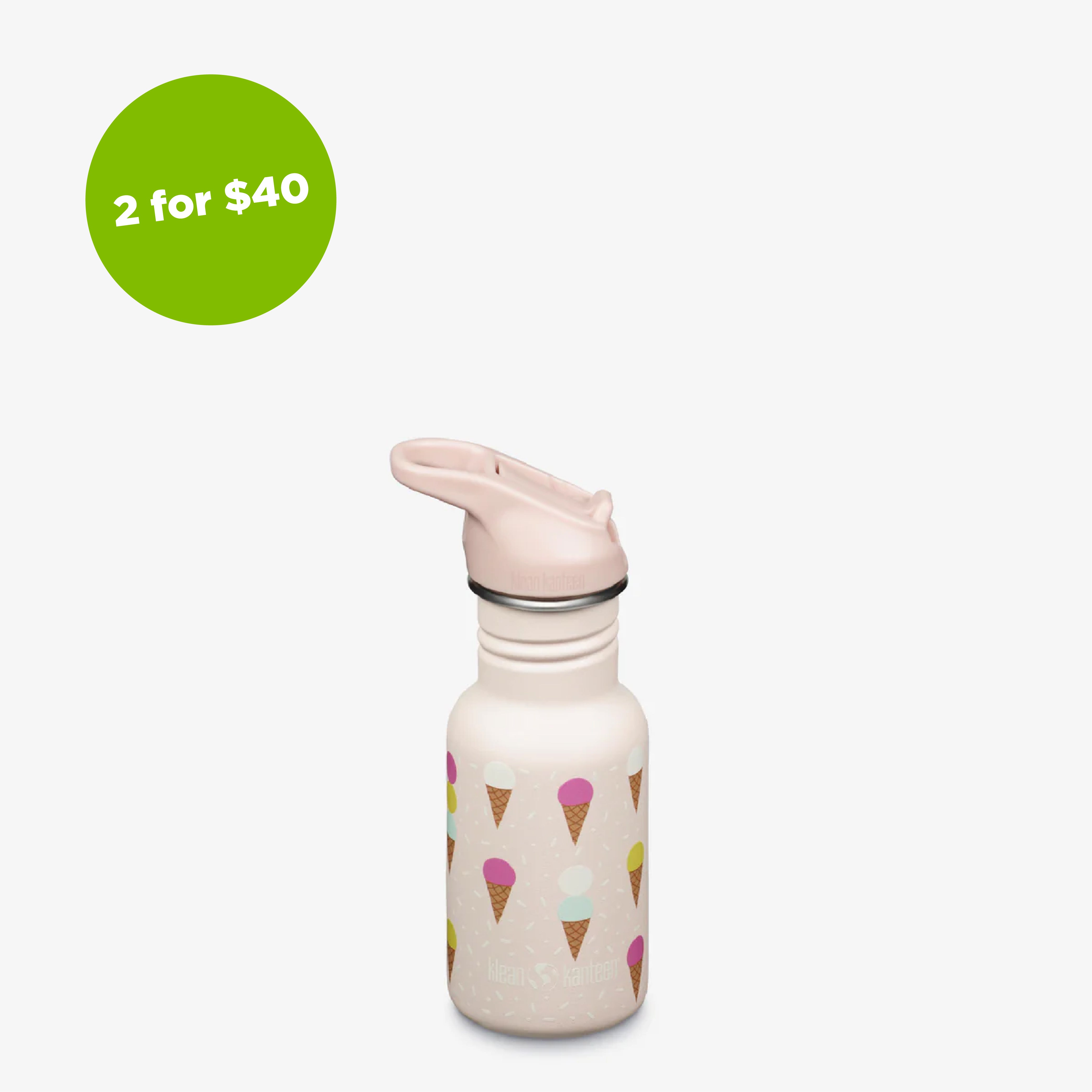 12 oz (355ml) Classic Kids Water Bottle with Flip Seal Sport Cap - Leak Proof, BPA Free, Ideal for School, Sports & Outdoor Activities