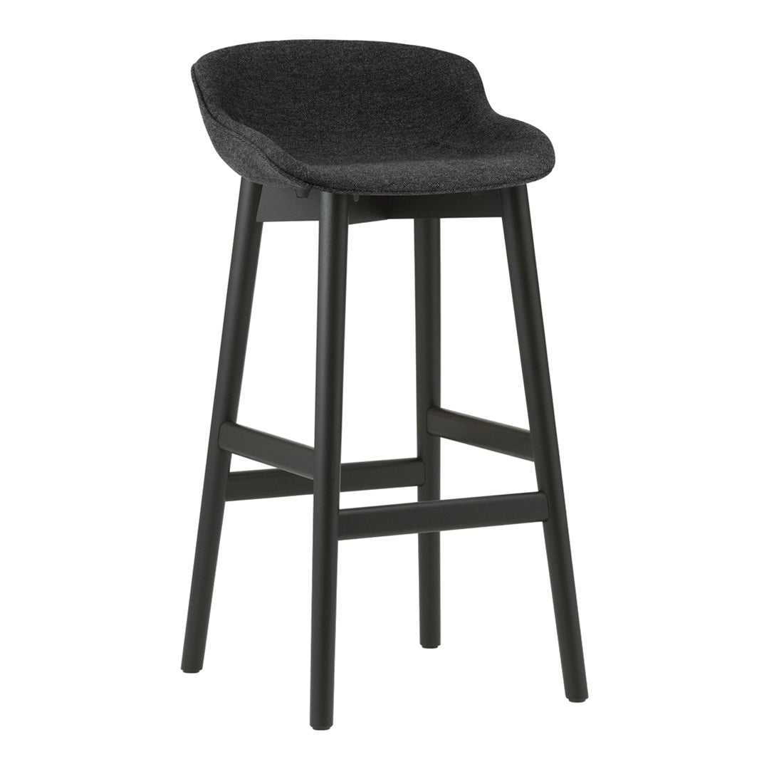 Premium Hyg Bar Stool with Full Upholstered Seat & Sturdy Wood Base - Perfect for Kitchen Islands, Home Bars, and Modern Dining Spaces