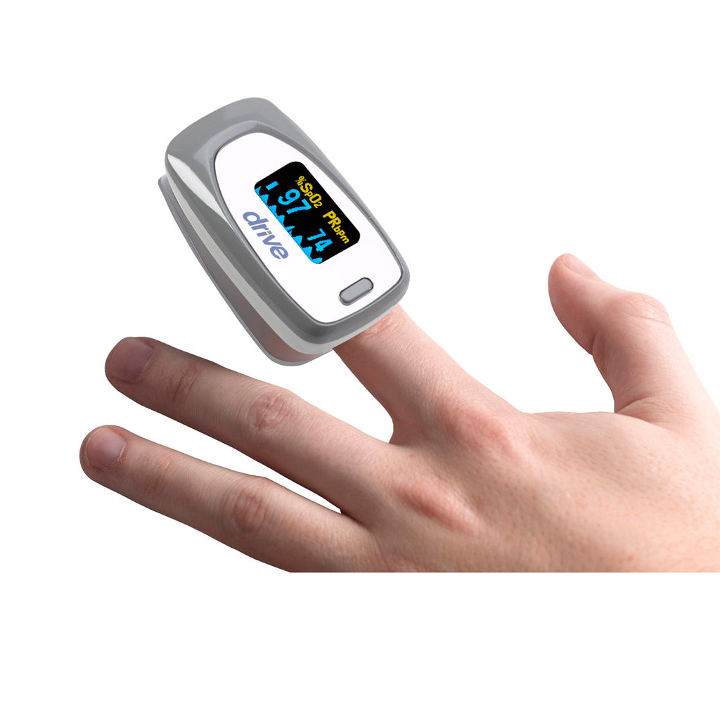 View SPO Deluxe Pulse Oximeter - Fingertip Blood Oxygen Monitor with Heart Rate & SpO2 Tracking - Perfect for Home Use, Fitness, and Travel
