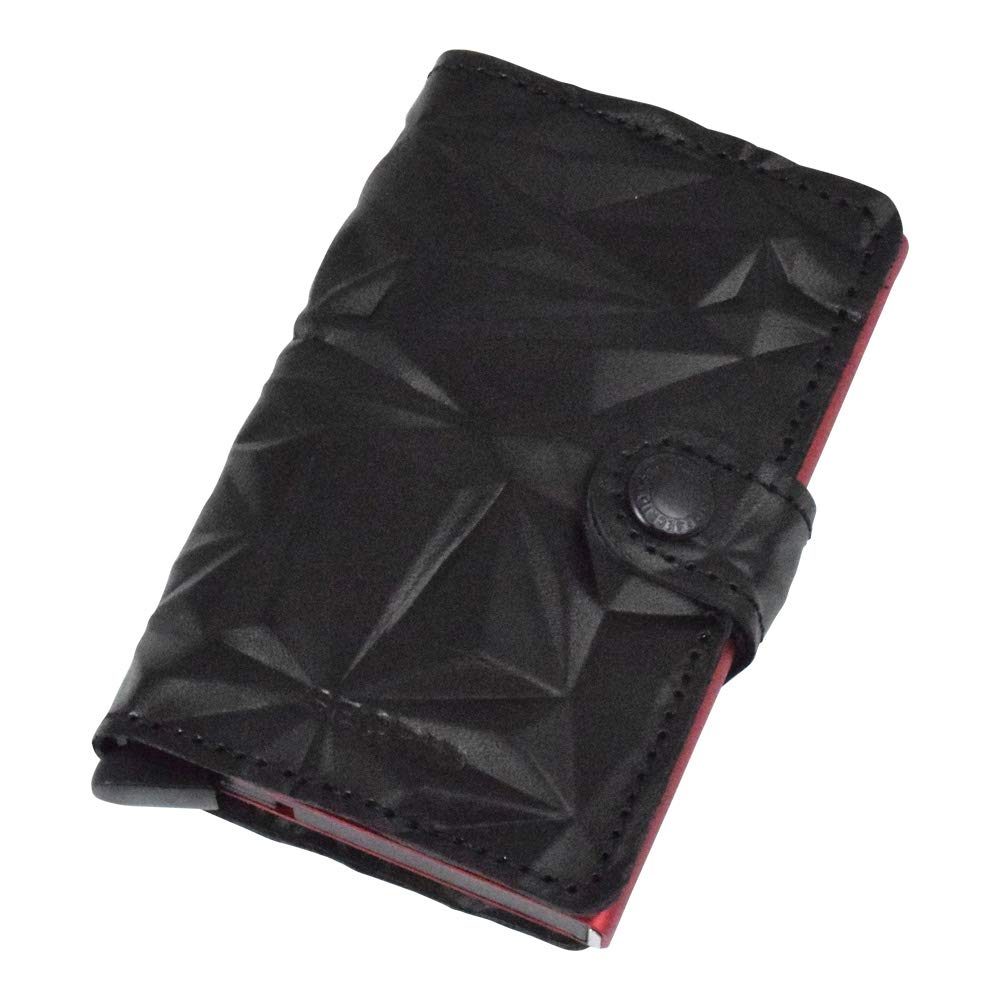 Secrid Miniwallet in Prism Black-Red - Slim RFID Blocking Wallet for Men & Women | Perfect for Travel, Everyday Use & Contactless Payment Protection