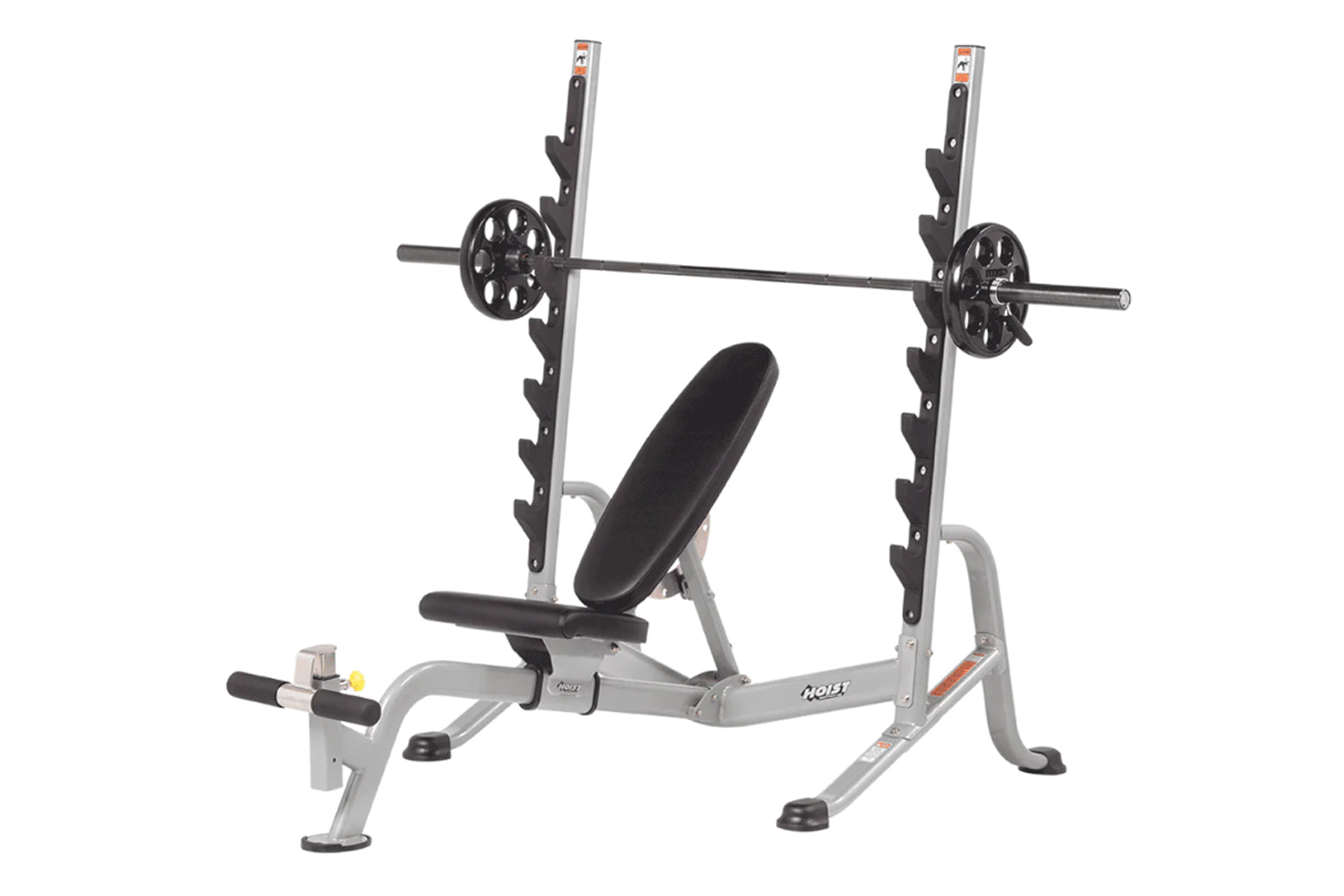 Hoist HF-5170 7-Position Adjustable Olympic Bench Press for Weightlifting & Strength Training - Perfect for Home Gym & Commercial Use