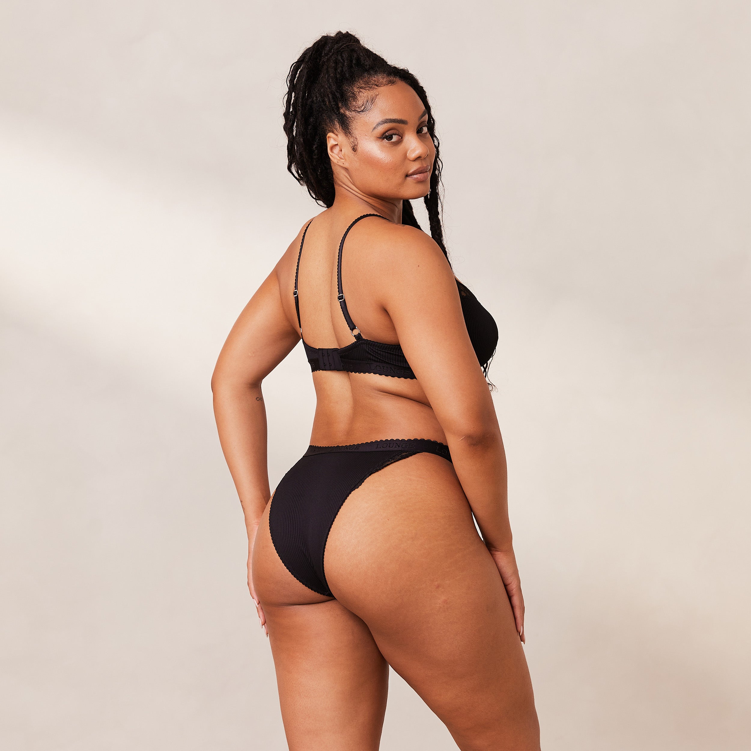 Ribbed Balcony Bra - Black Lace Underwire Push Up Bra for Women | Perfect for Everyday Wear, Date Nights & Special Occasions