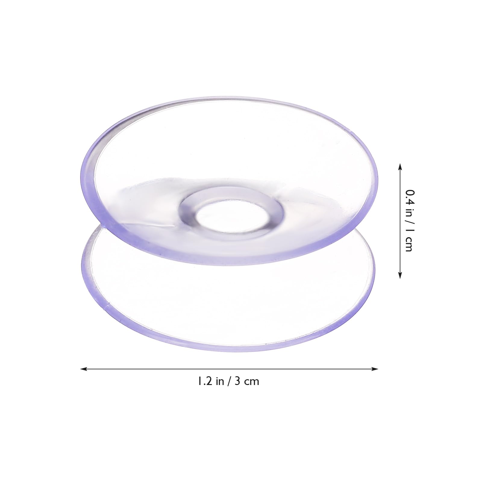Alipis 10-Pack Heavy Duty Clear PVC Plastic Suction Cups - Non-Slip Shims & Bumpers for Glass, Bathroom Hooks, Table Mats - Perfect for Home, Office & Kitchen Organization