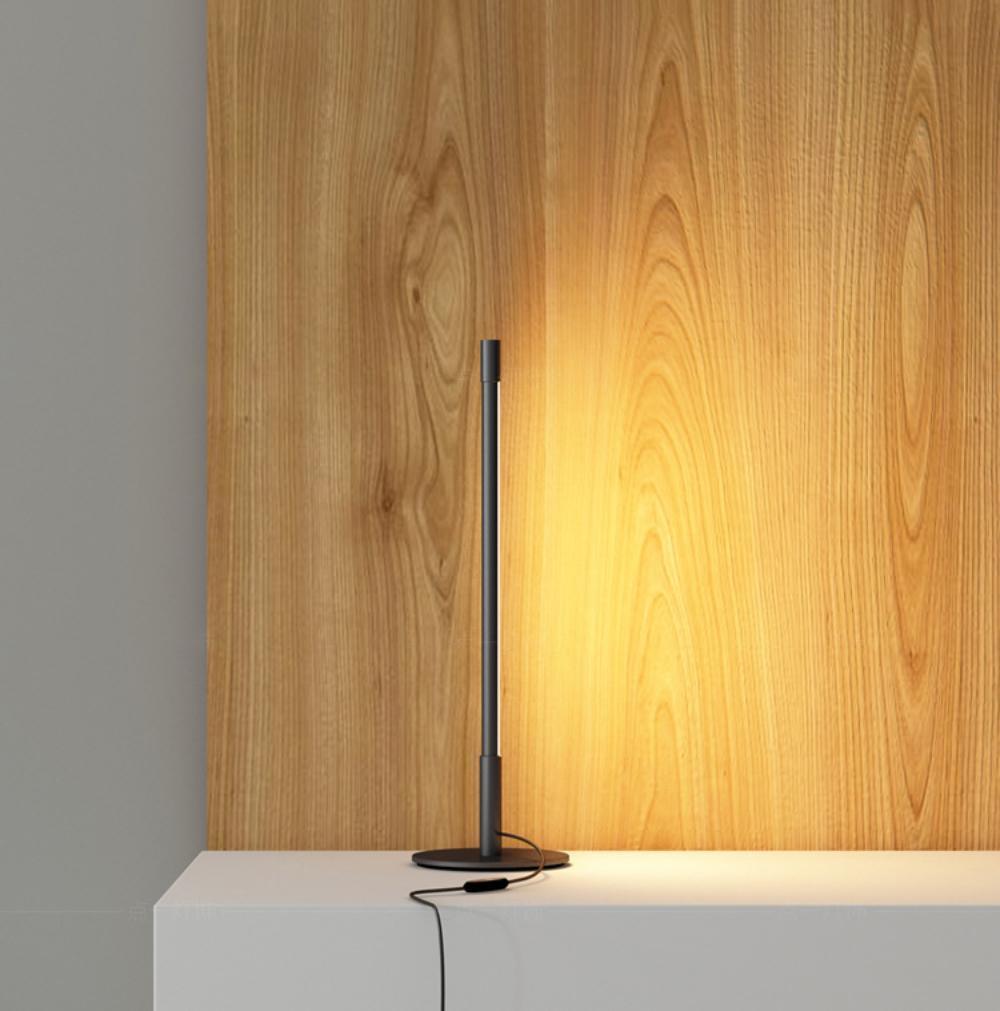 Modern Linear LED Table Lamp - Adjustable Brightness & Color Temperature for Home Office, Bedroom, or Study Room Lighting