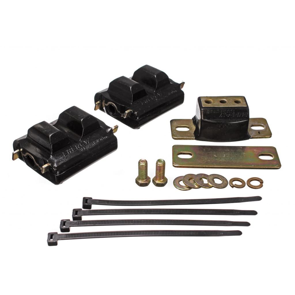 Energy Suspension Motor & Transmission Mounts for Chevy Impala 1976-1985 - Black (3.1130G) | High-Performance Vibration Dampening for Smooth Ride & Engine Stability