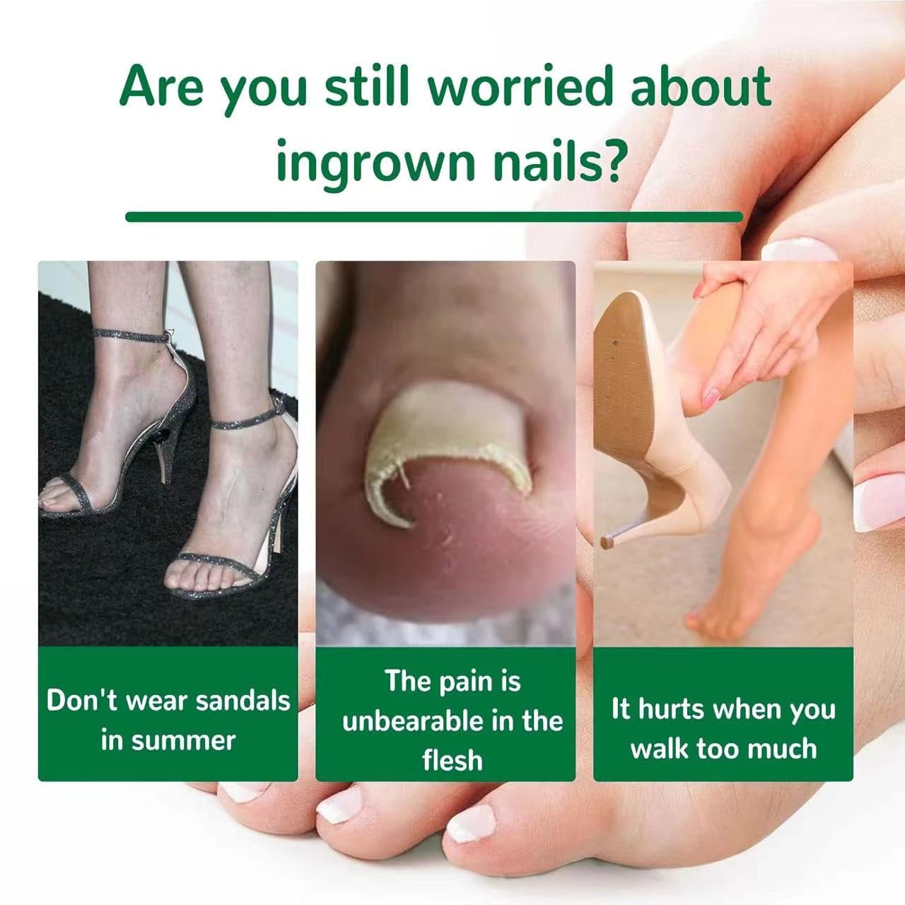 50 Pcs Ingrown Toenail Corrector Patches - Breathable, Painless & No Glue Nail Correction Treatment - Stays Secure, Fast Relief for Ingrown Nails - Perfect for Athletes, Runners & Daily Comfort