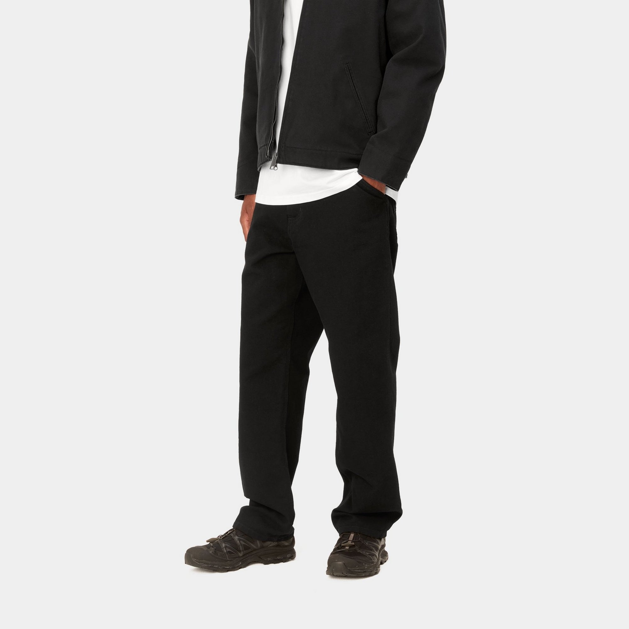 Dearborn Canvas Simple Pants for Men & Women - Comfortable Black Casual Trousers for Everyday Wear, Office & Outdoor Activities