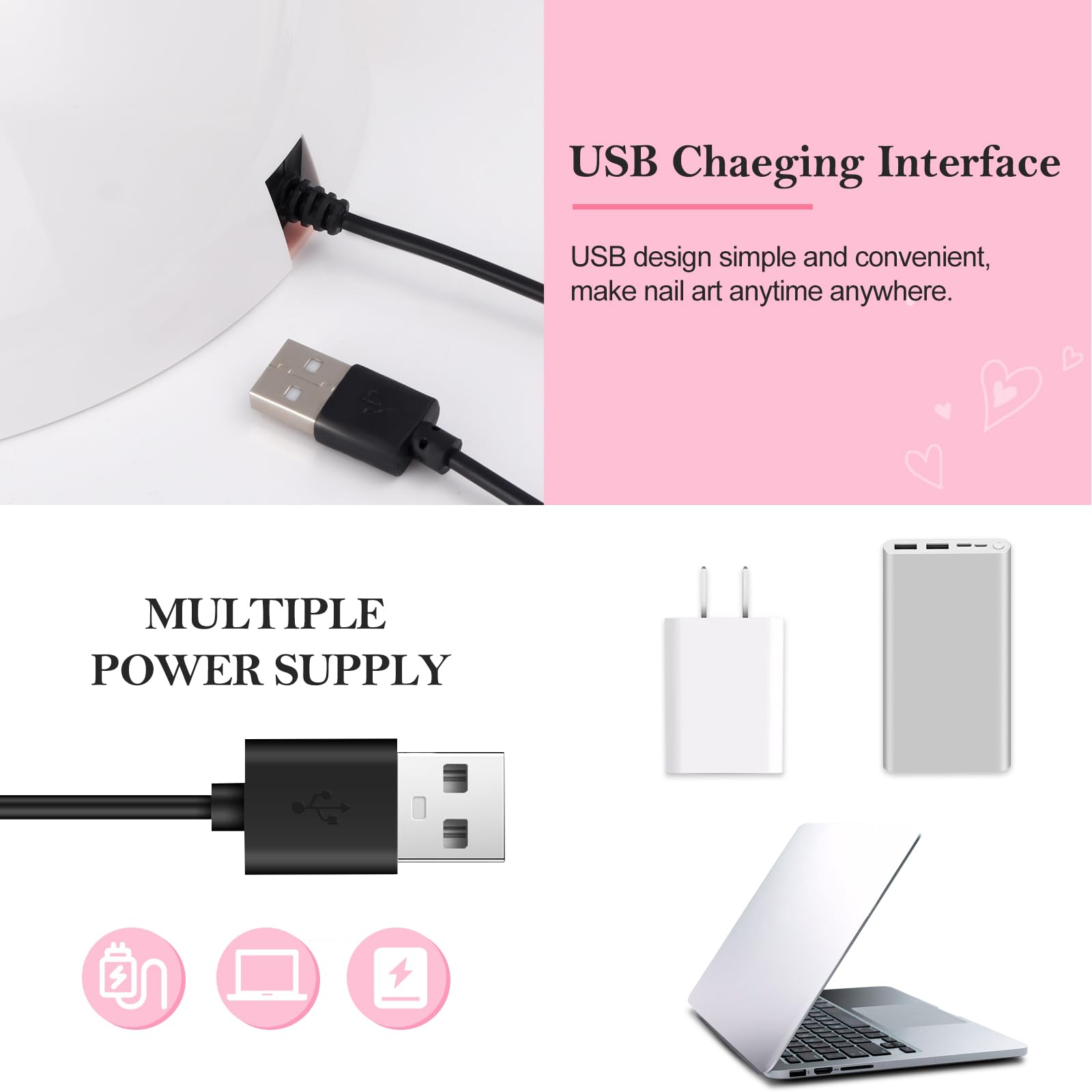 Professional 54W UV LED Nail Lamp with Auto Sensor & 3 Timers - Fast Curing Gel Polish Dryer for Salon & Home Manicures | Perfect for Nail Art, Gel Extensions & DIY Nail Care