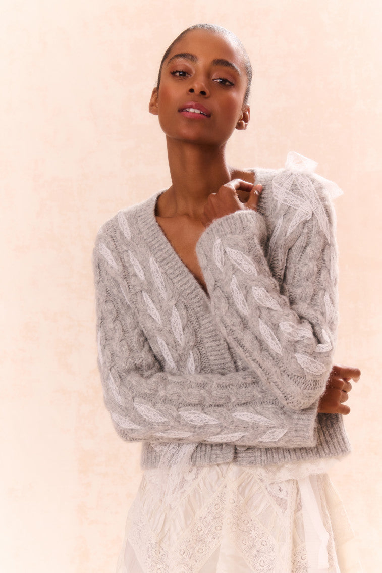 Louella Women's Wool Knit Cardigan Sweater - Soft Warm Winter Long Sleeve Open Front Wrap Coat for Casual Outfits & Office Wear