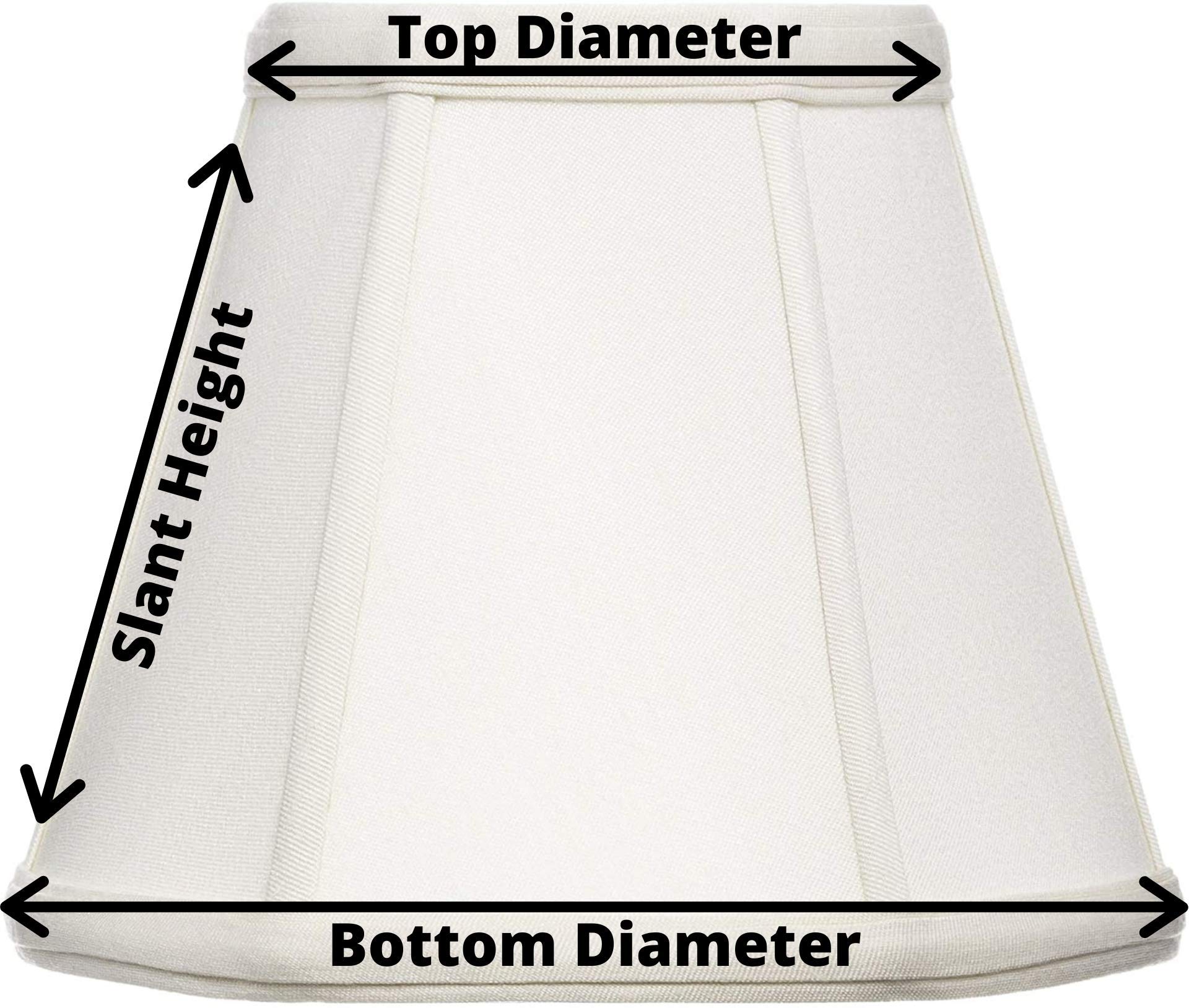 14 Inch Black Silk Bouillotte Lamp Shade for Candle Sticks - Elegant Home Decor for Living Room, Bedroom & Dining Room Lighting